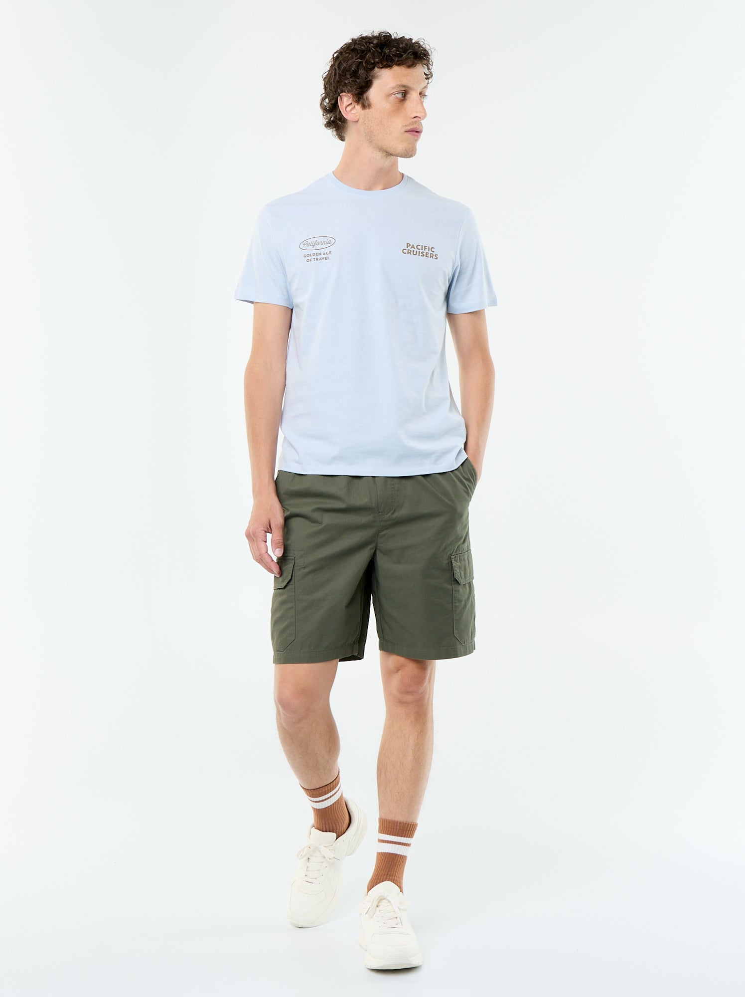 Bermuda chino en twill - Vert
