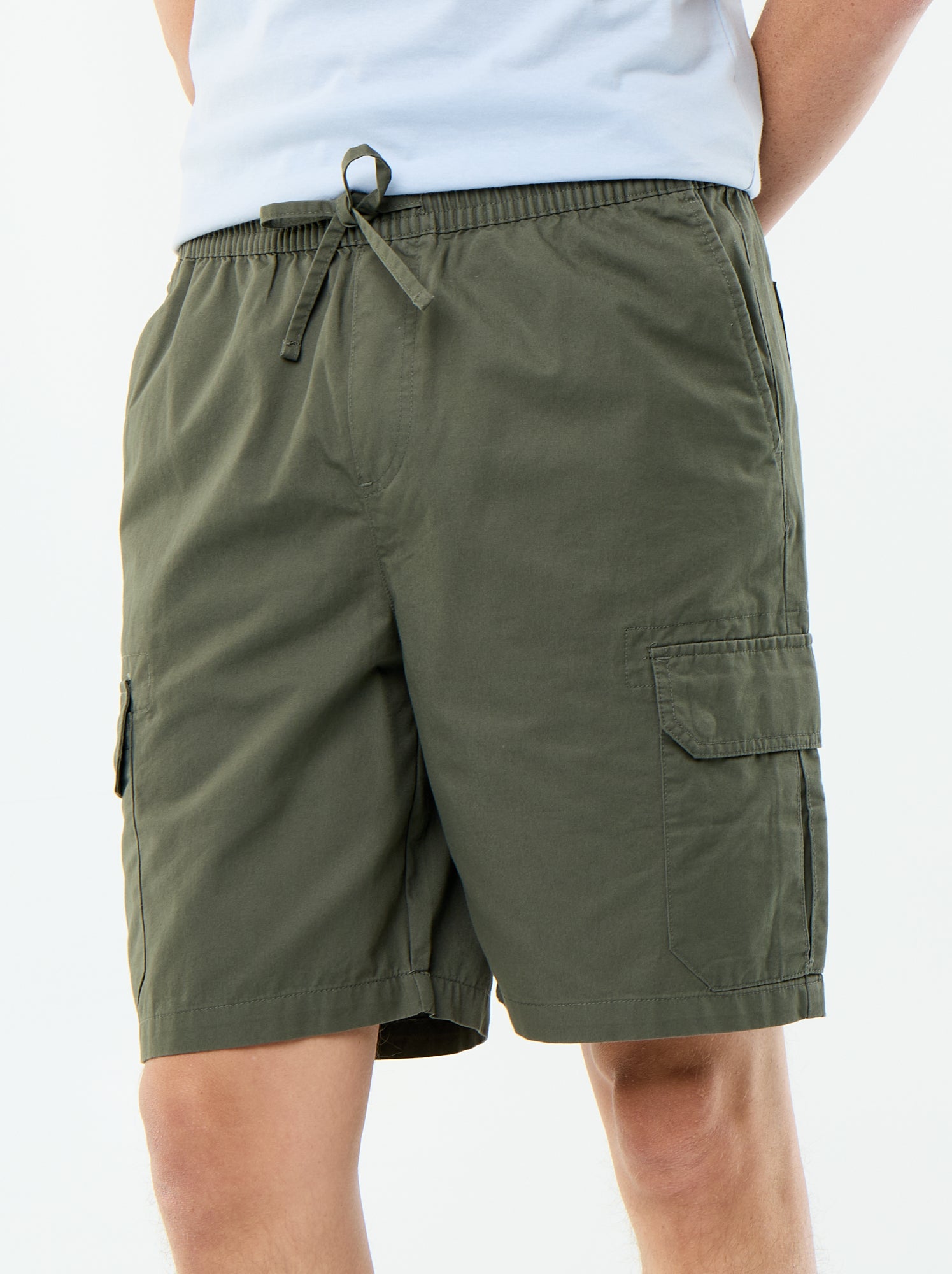 Bermuda chino en twill - Vert
