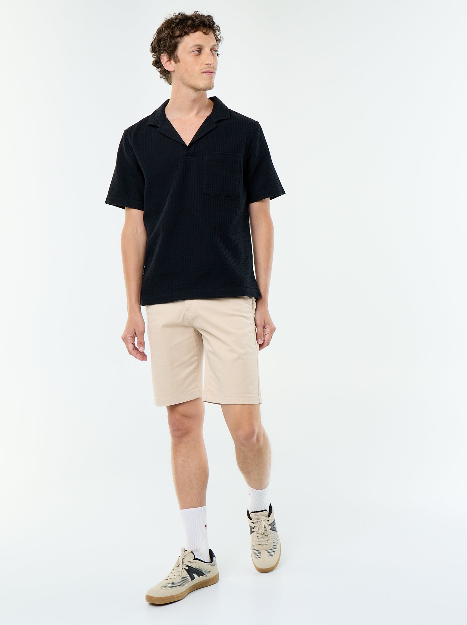 Bermuda chino uni - Beige