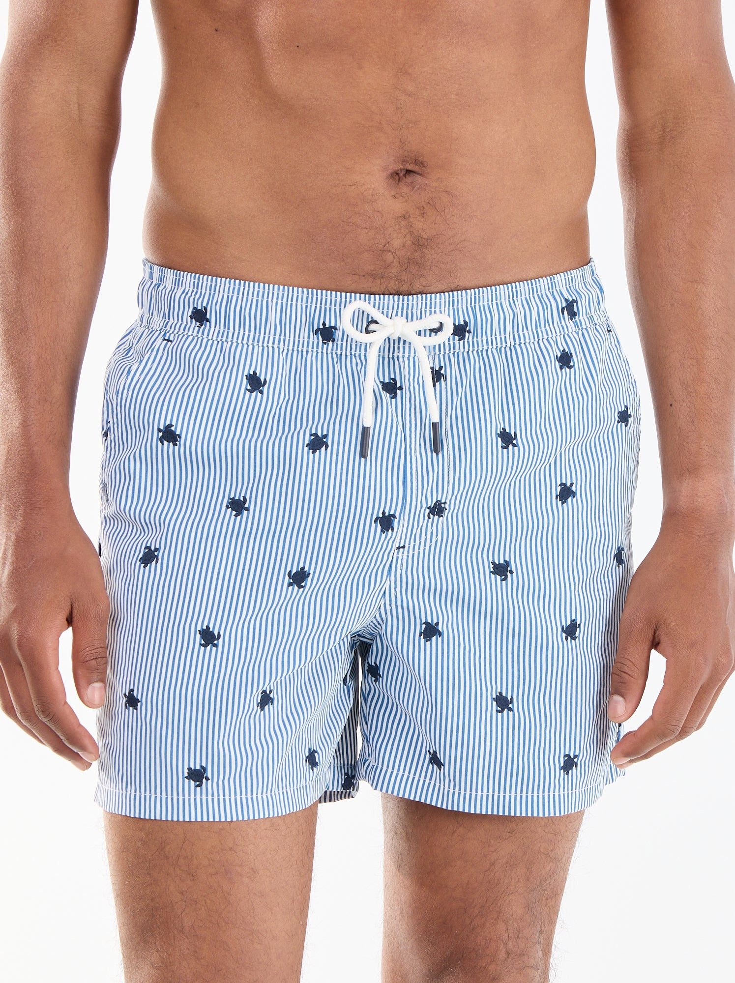 Bermuda de bain à motif - Bleu (FFC19_5)