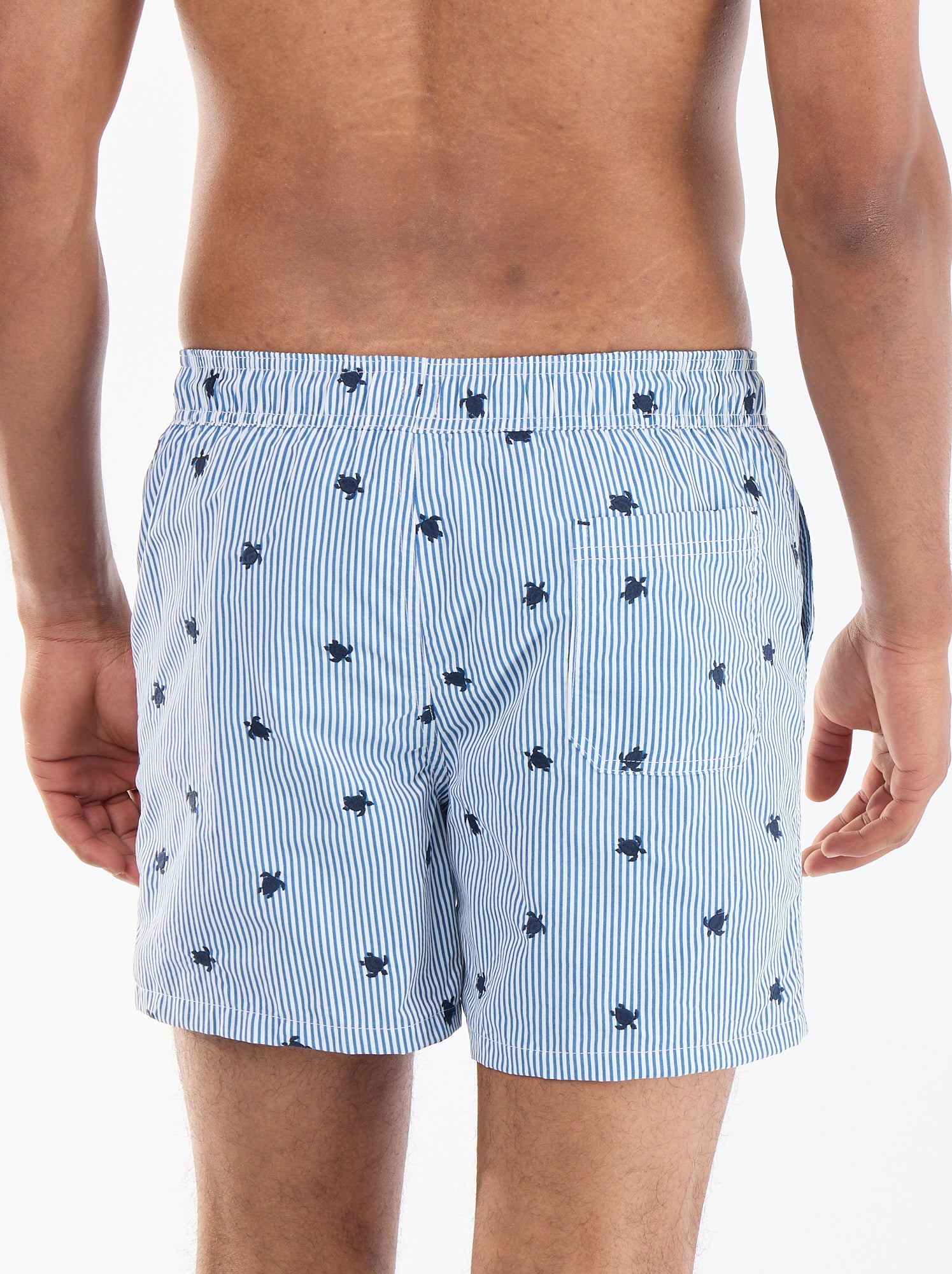 Bermuda de bain à motif - Bleu (FFC19_5)