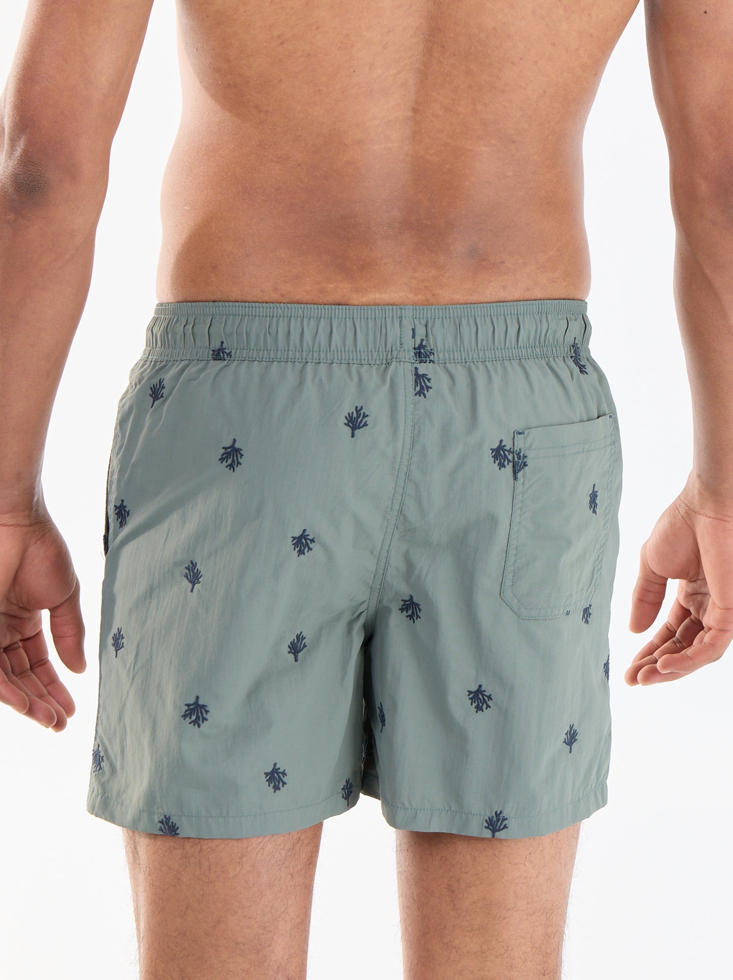 Bermuda de bain à motif - Vert