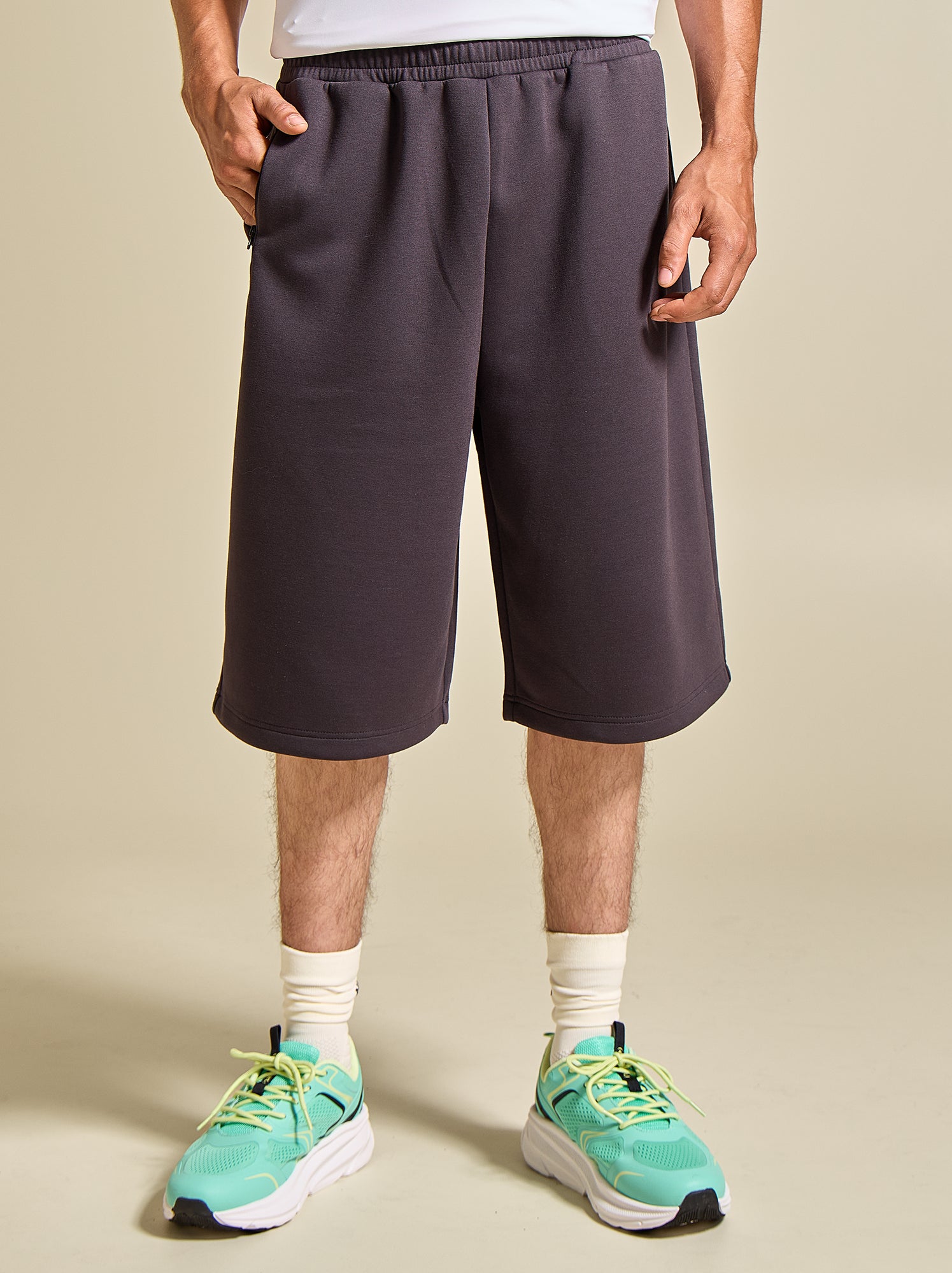 Bermuda de sport - (ekstract) - Gris