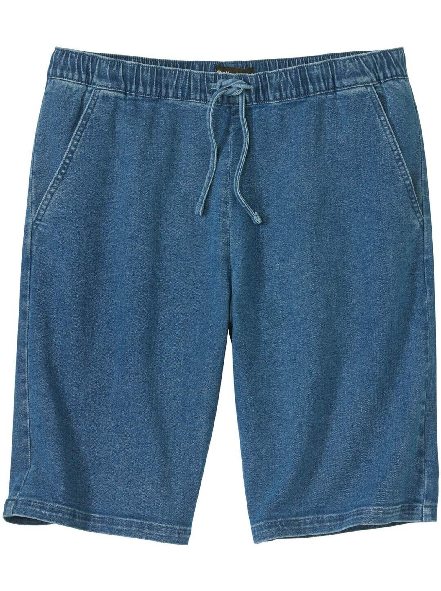 Bermuda détente denim stretch  - atlas for men - Bleu