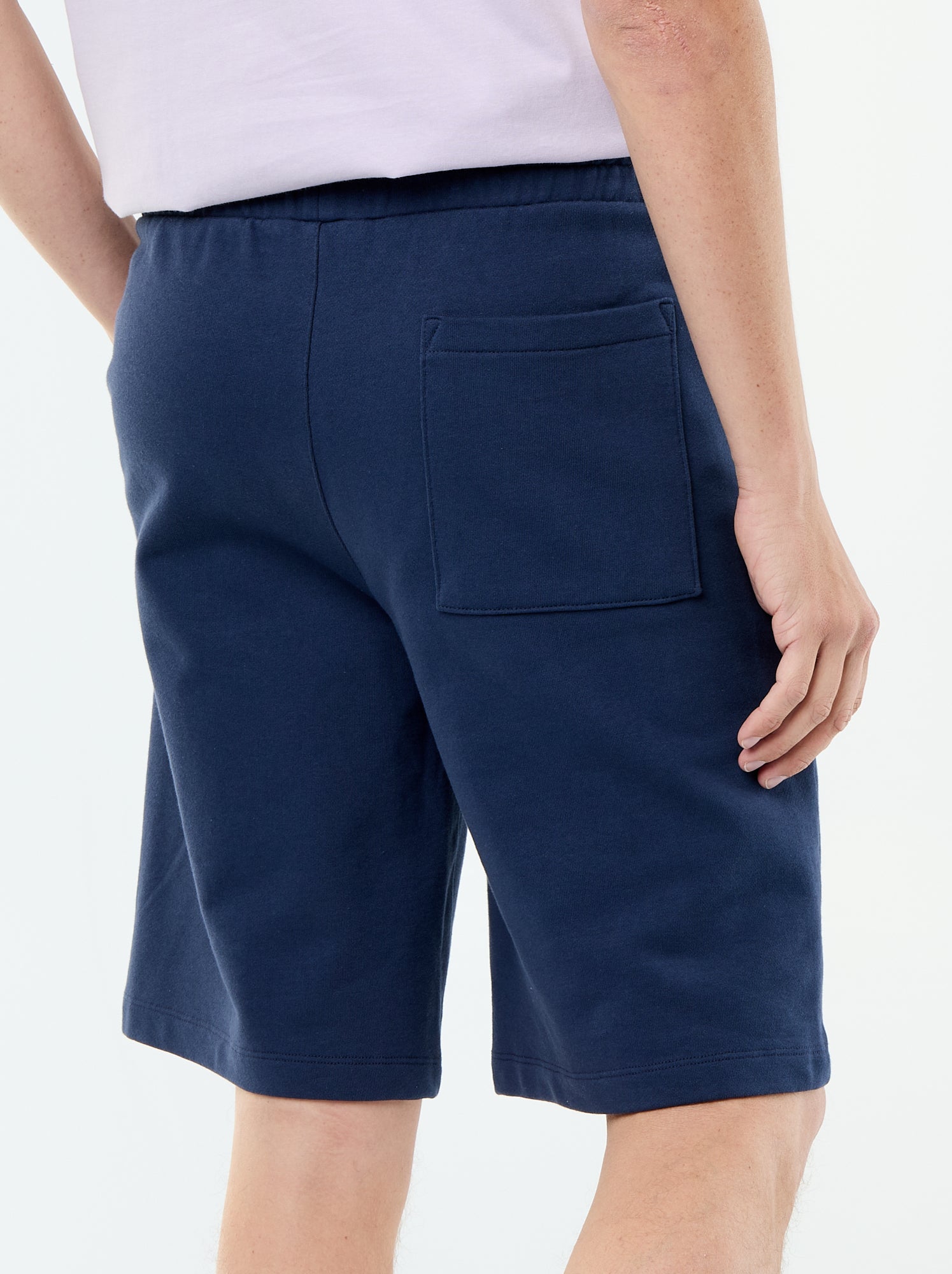 Bermuda en French Terry - Bleu