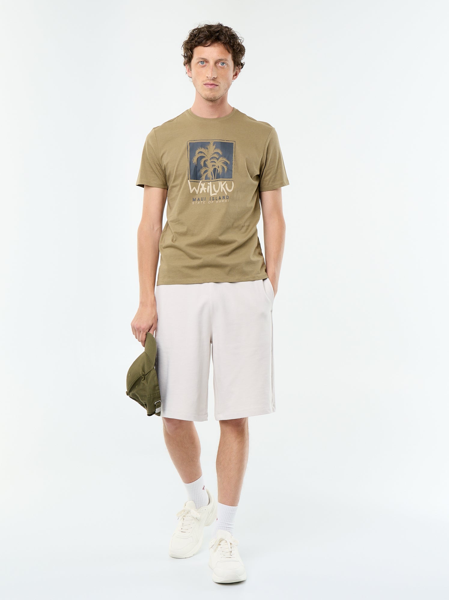 Bermuda en French Terry - Gris