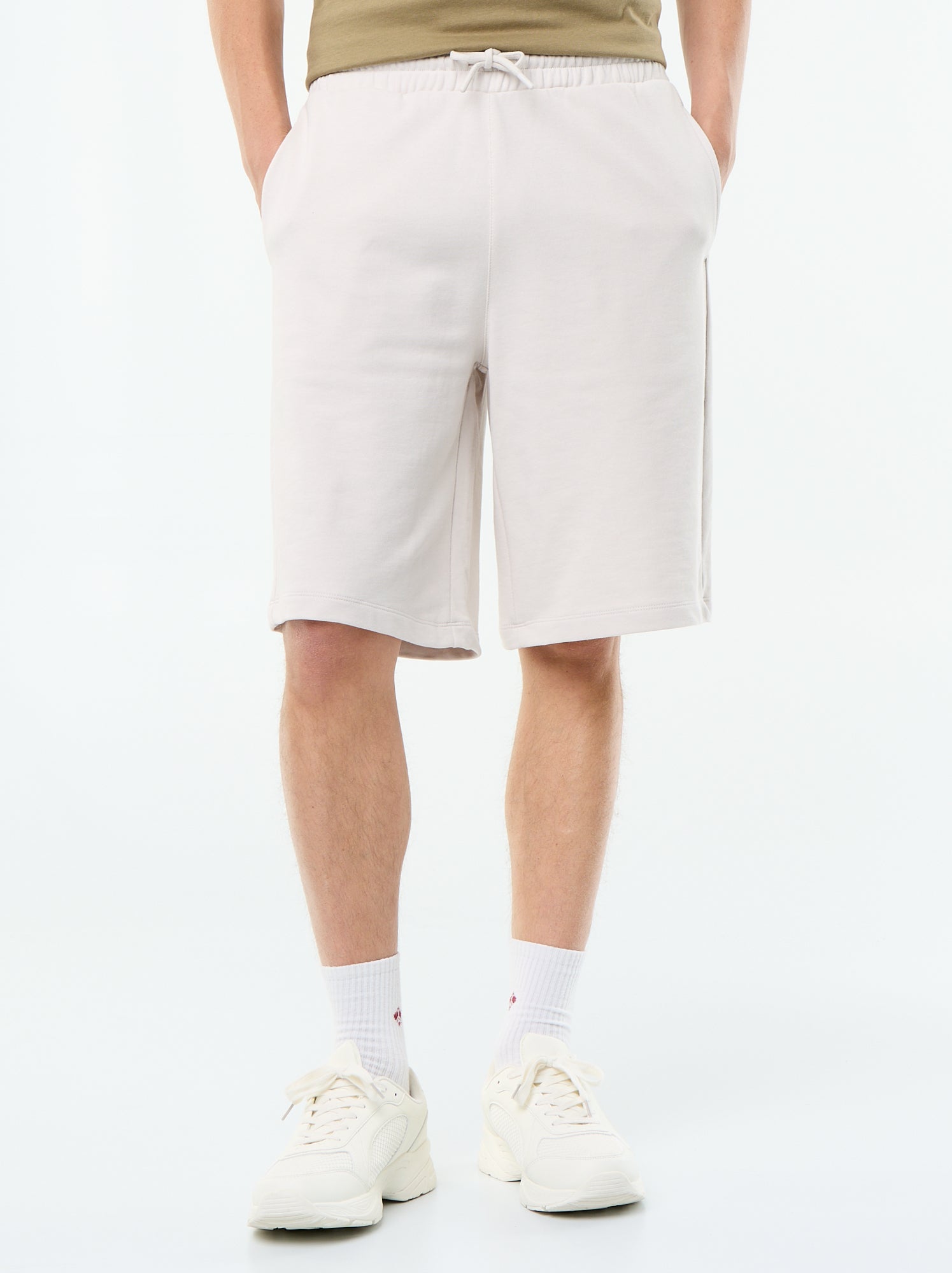 Bermuda en French Terry - Gris