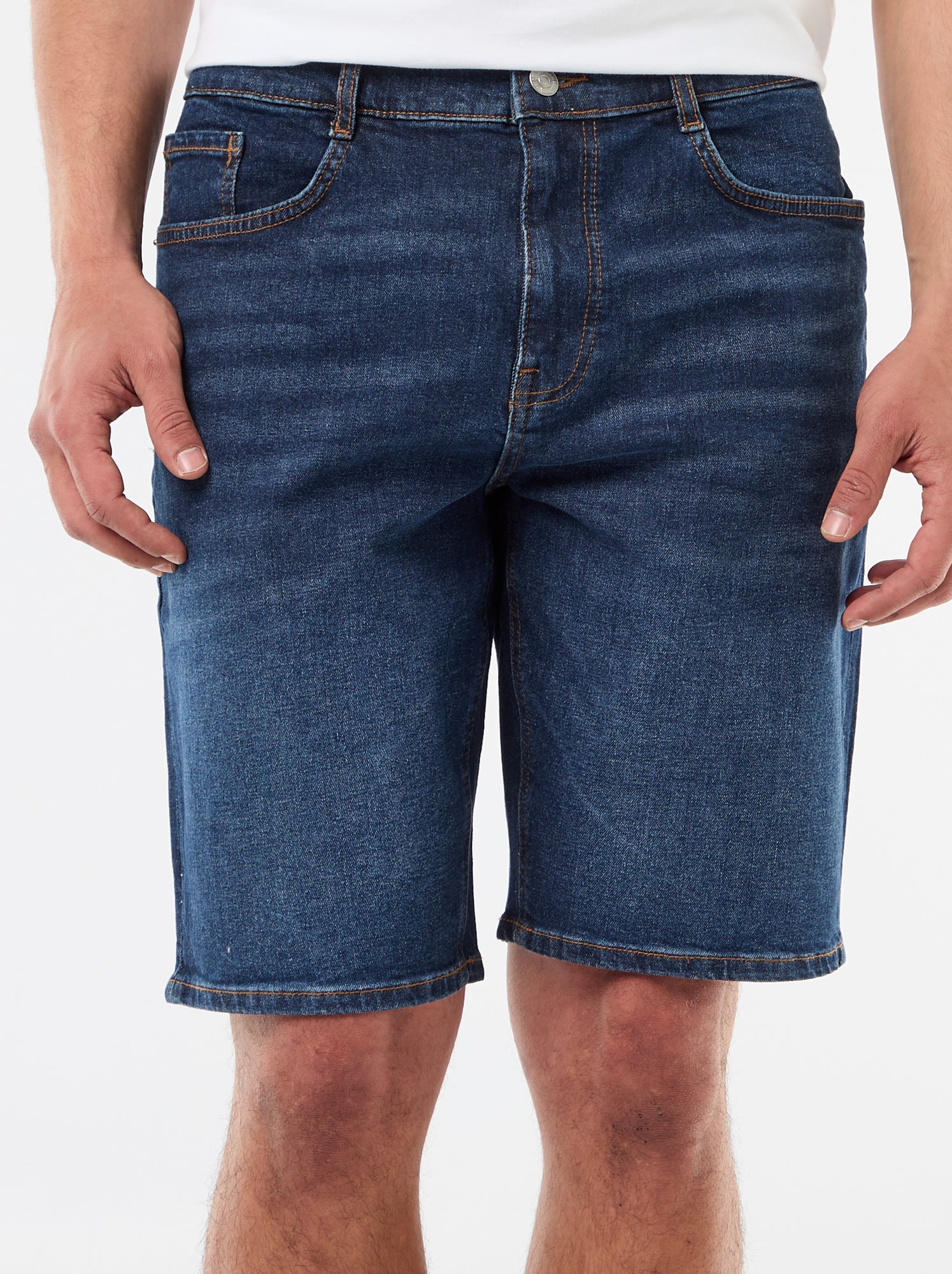 Bermuda en jean slim fit - Bleu (FIK48_1)