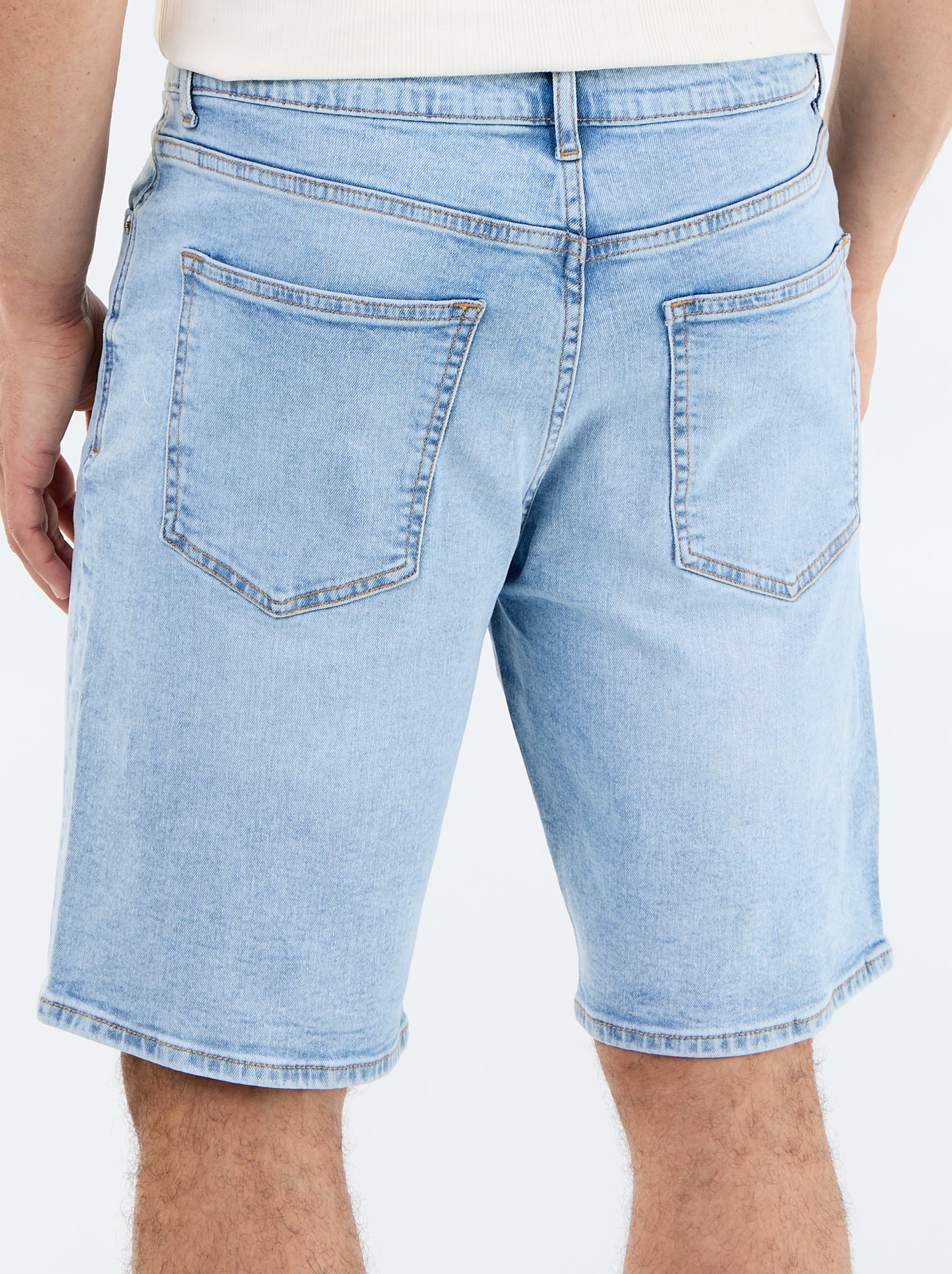 Bermuda en jean slim fit - Bleu (FIK48_2)