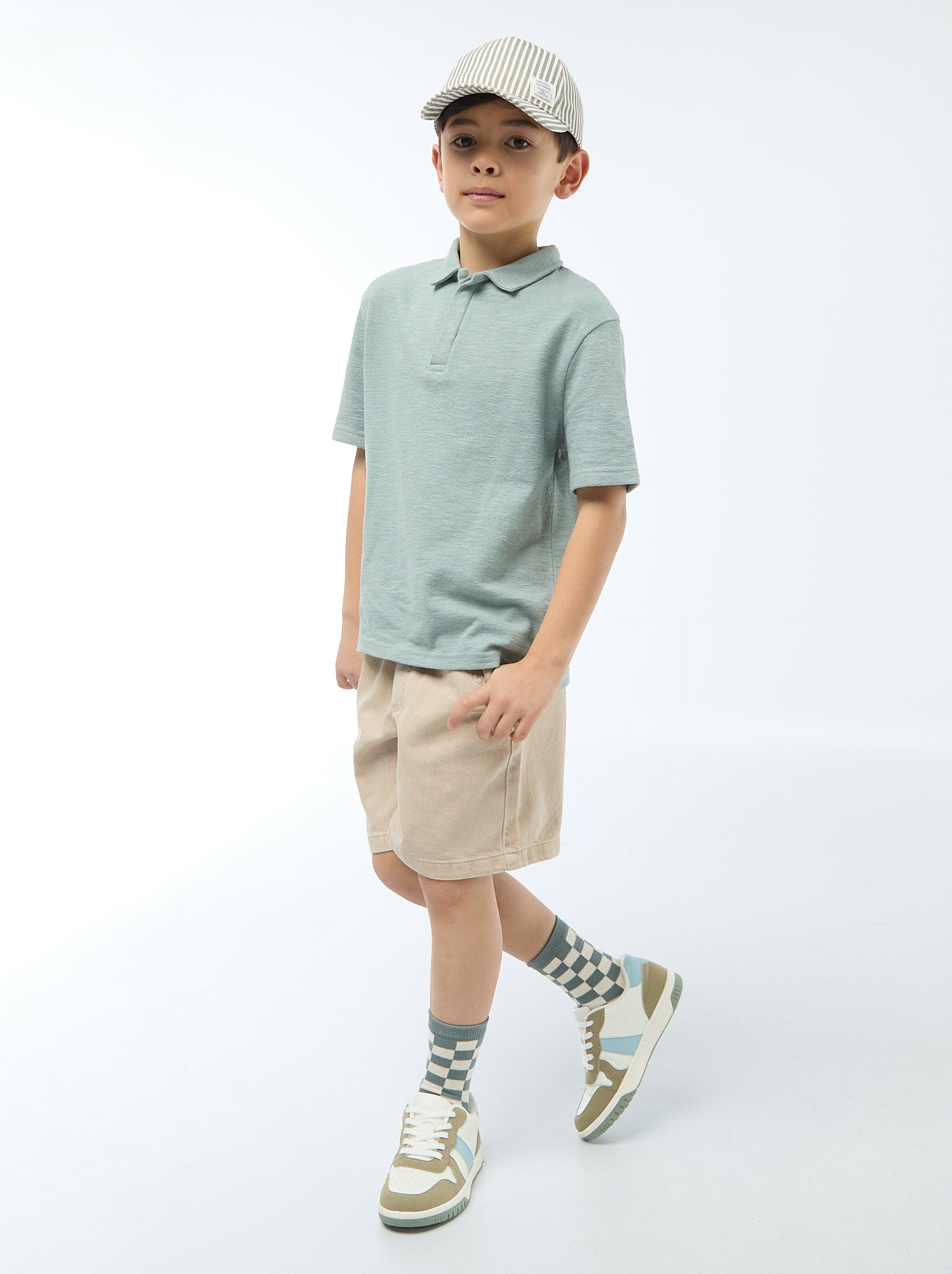 Bermuda en twill - Beige
