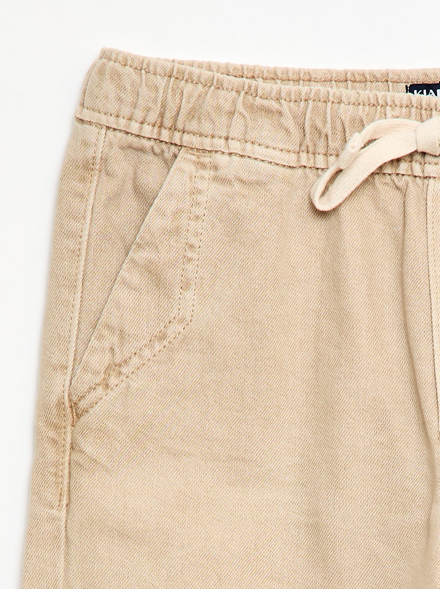 Bermuda en twill - Beige