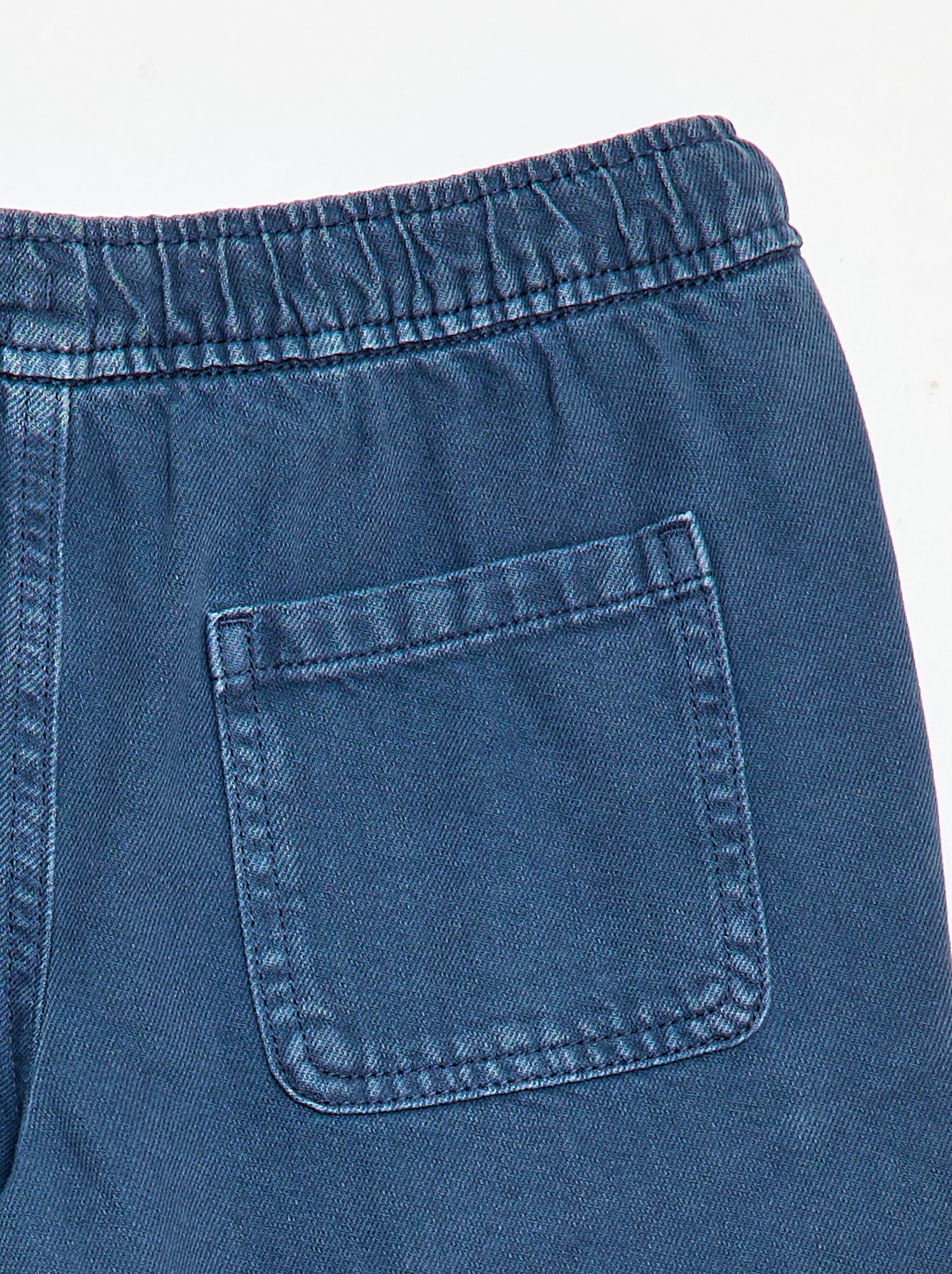 Bermuda en twill - Bleu