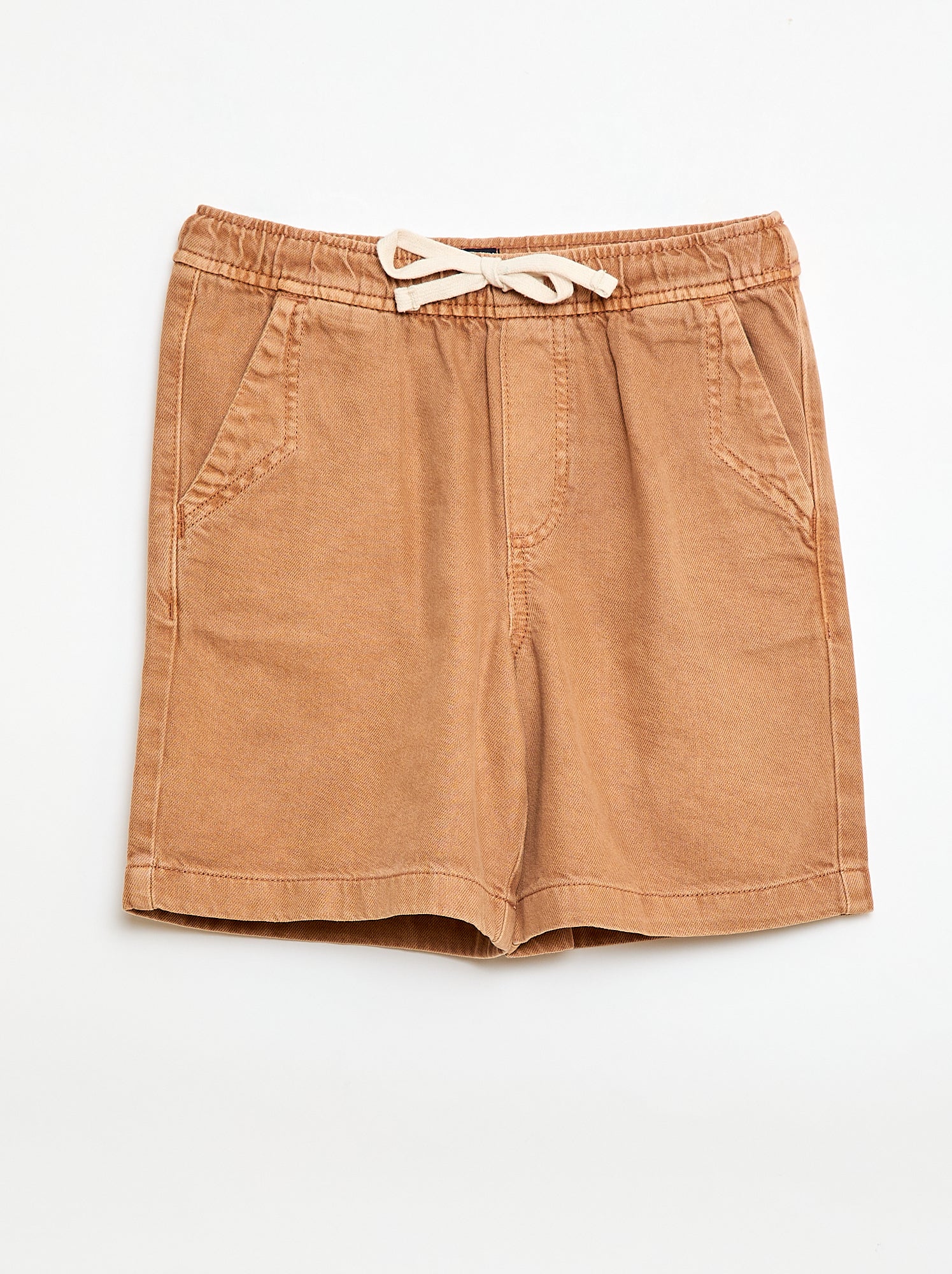 Bermuda en twill - Jaune
