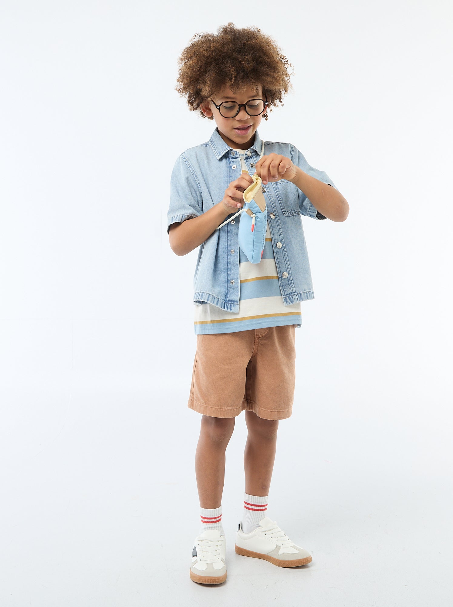 Bermuda en twill - Jaune