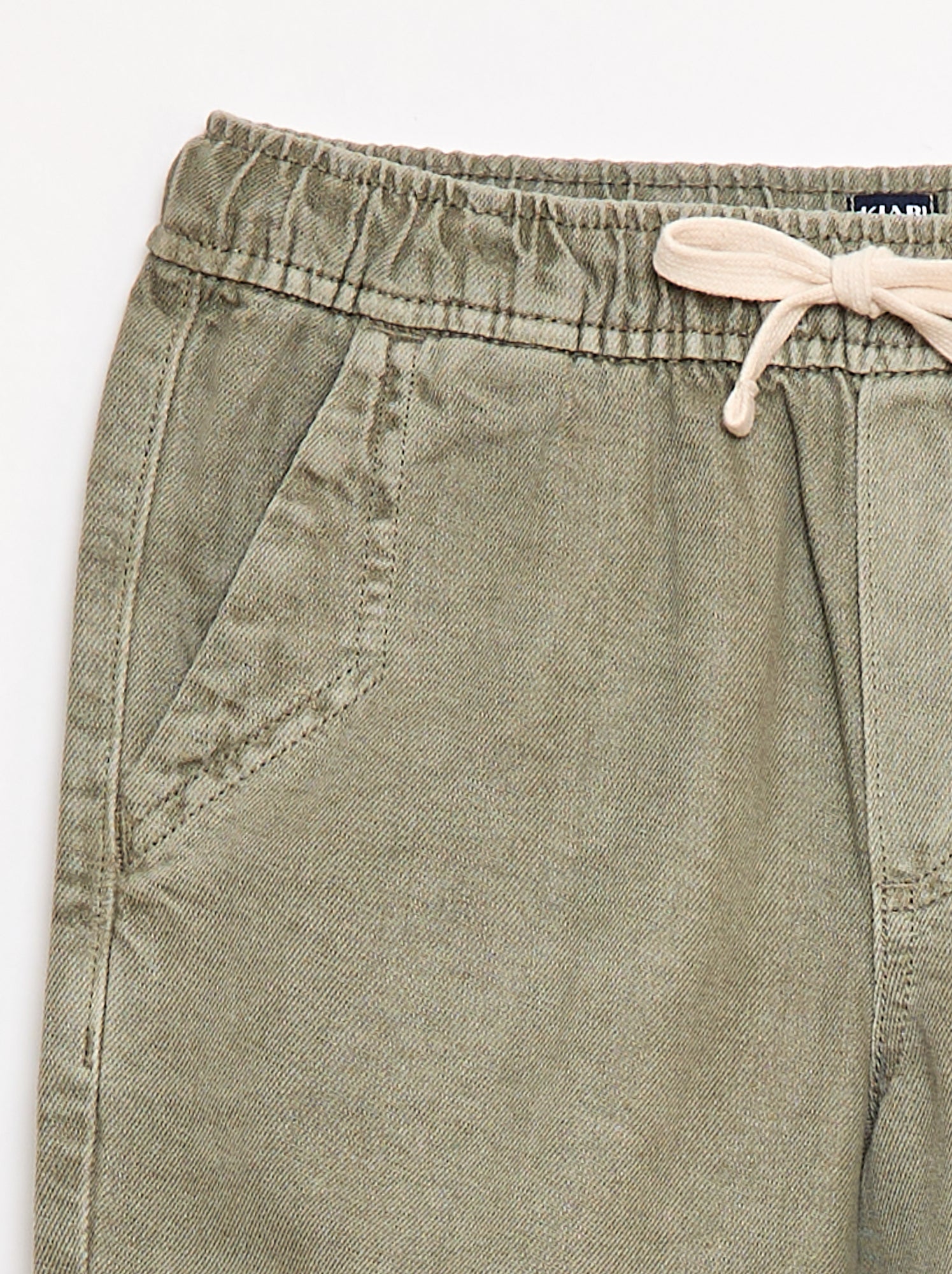 Bermuda en twill - Vert (FLA11_2)