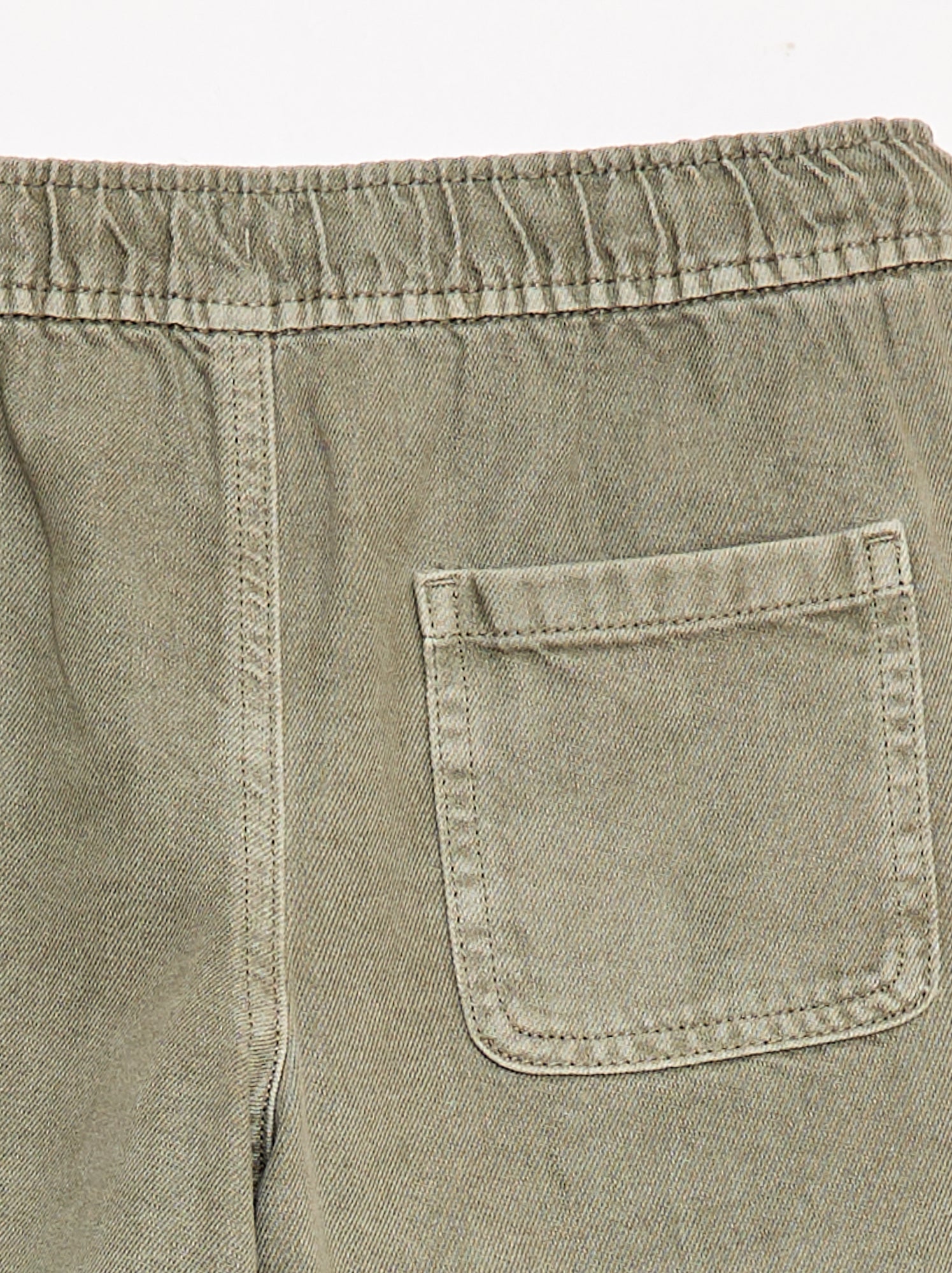 Bermuda en twill - Vert (FLA11_2)