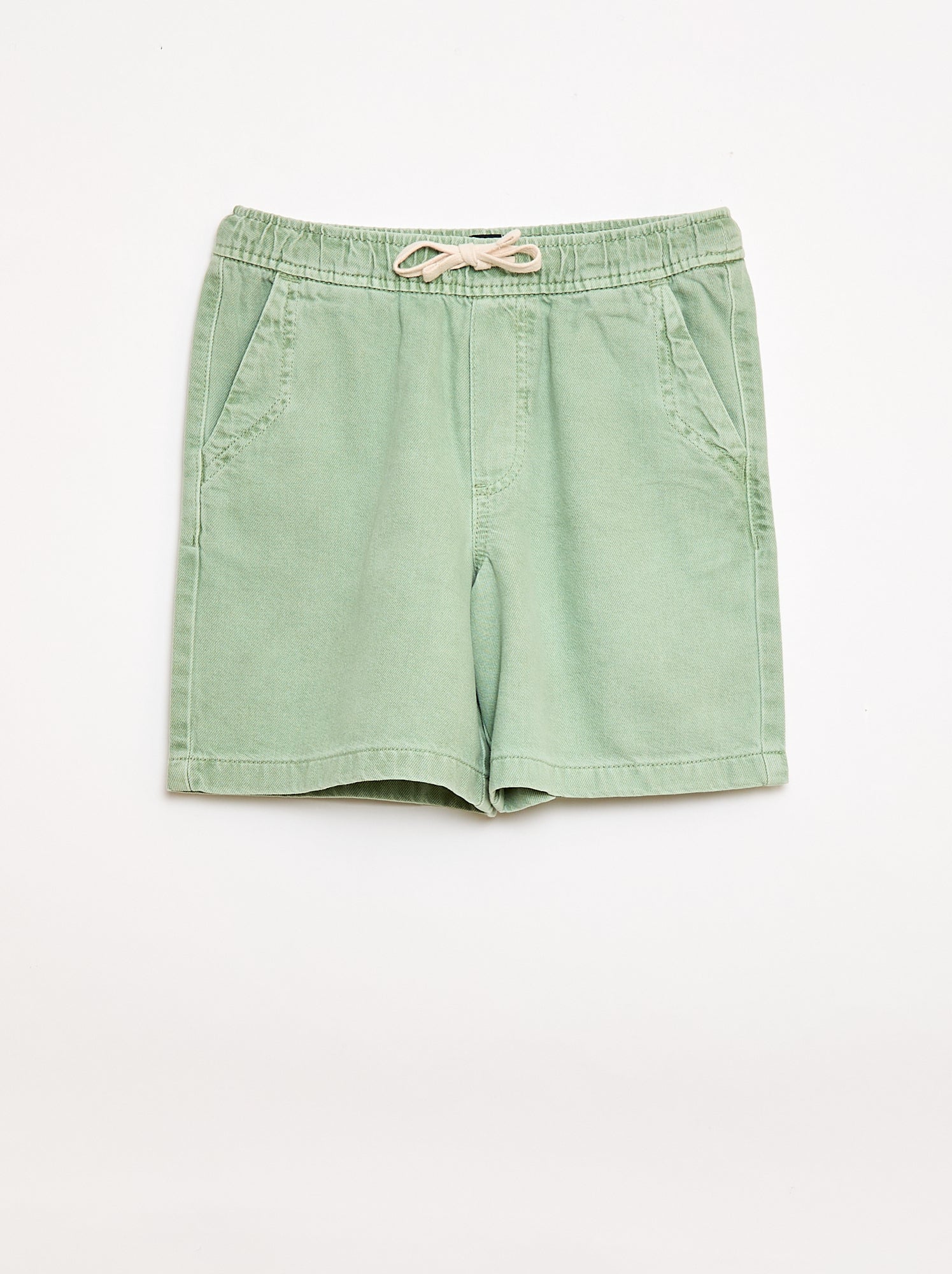 Bermuda en twill - Vert (FLA11_5)