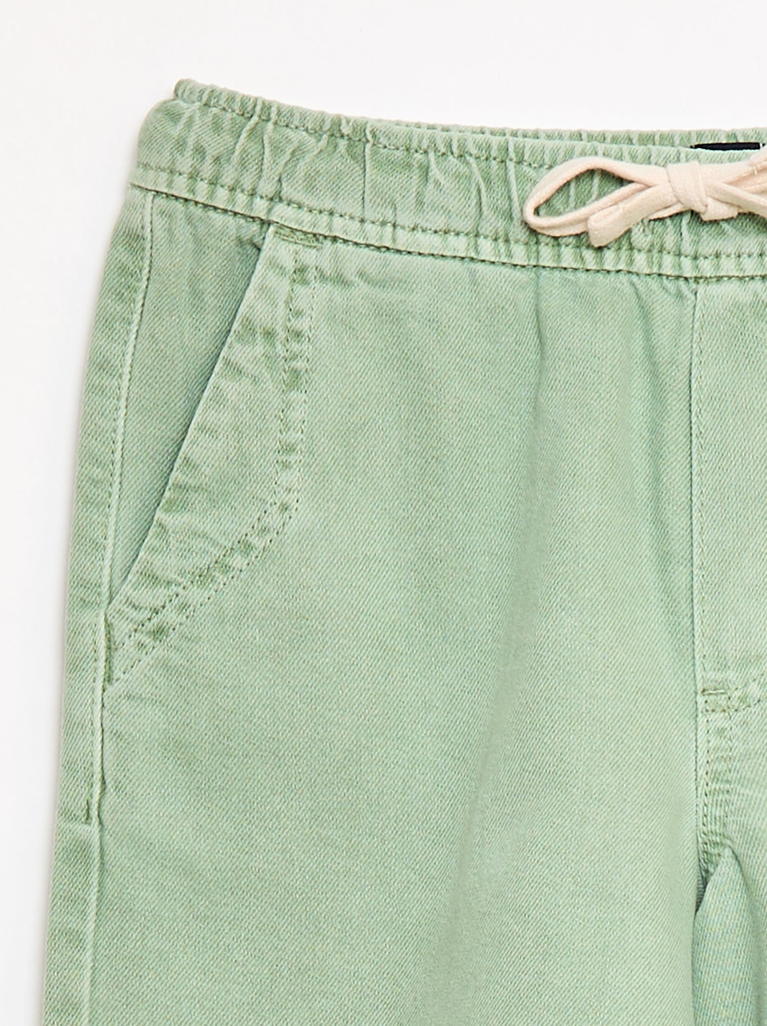 Bermuda en twill - Vert (FLA11_5)