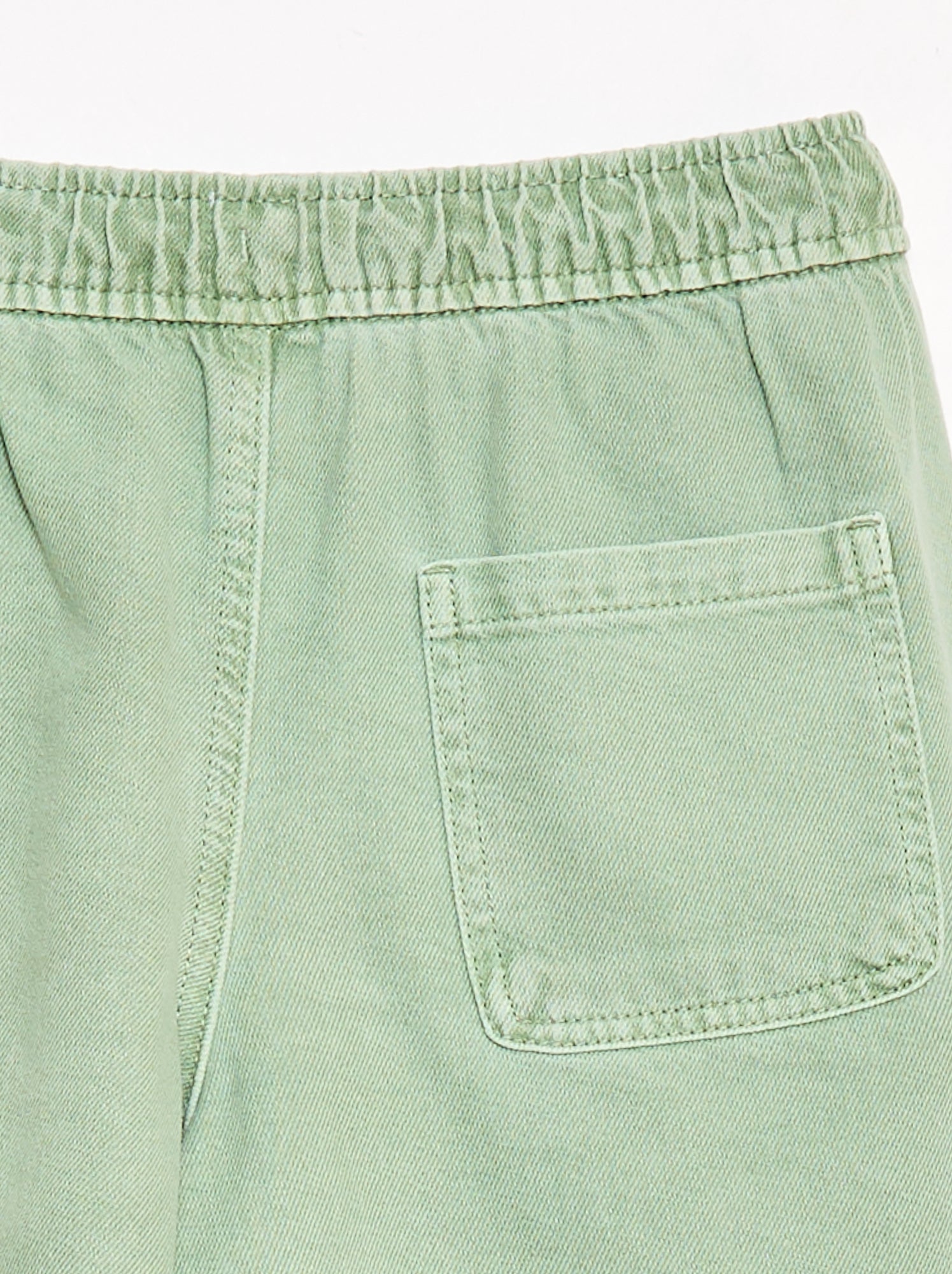 Bermuda en twill - Vert (FLA11_5)