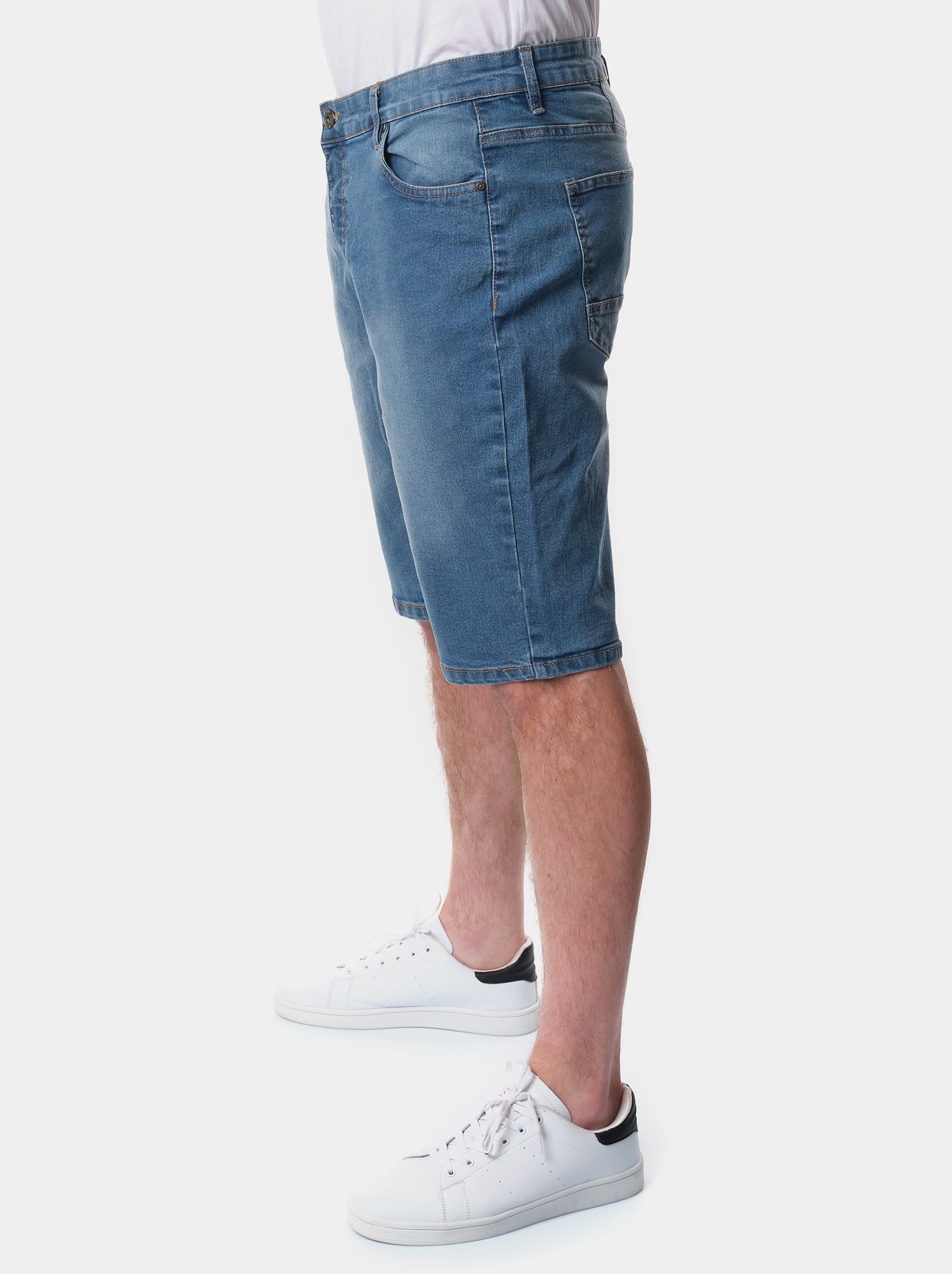 Bermuda jean - Bleu clair