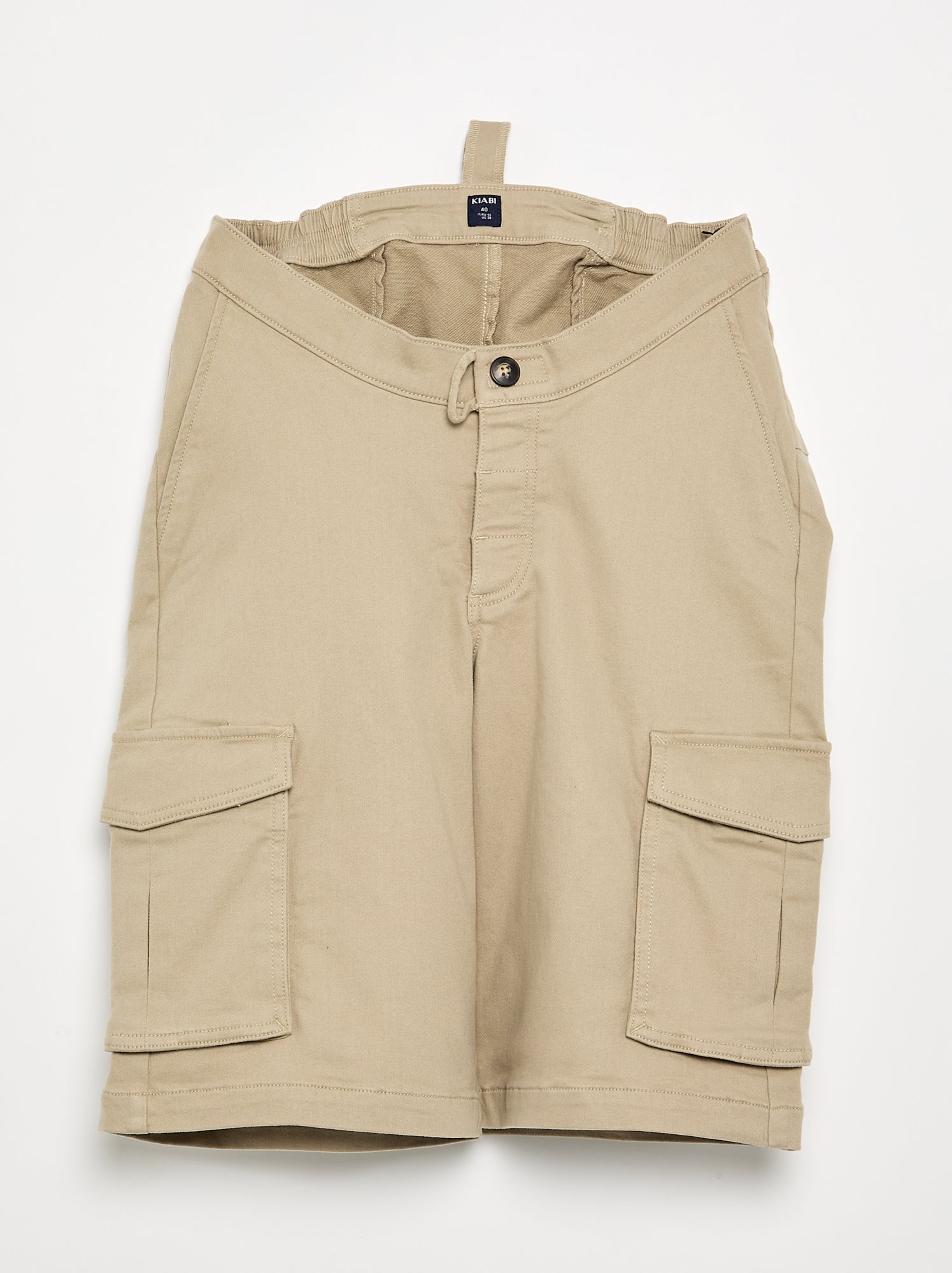 Bermuda molleton - collection facile à enfiler - Beige