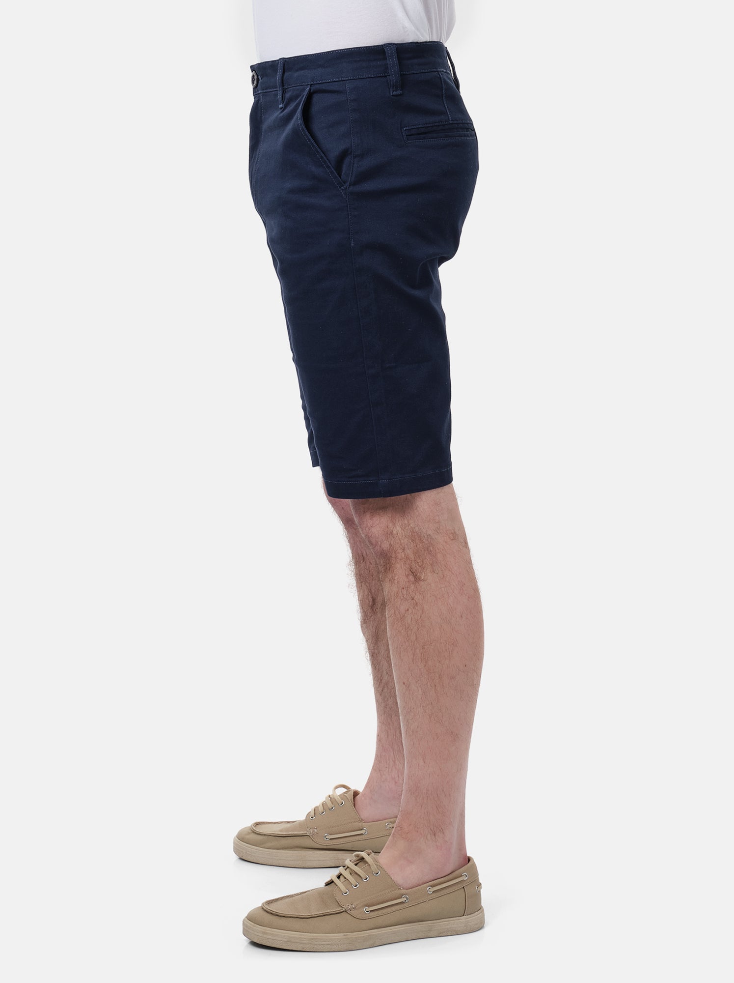 Bermuda poches fendues - Bleu marine