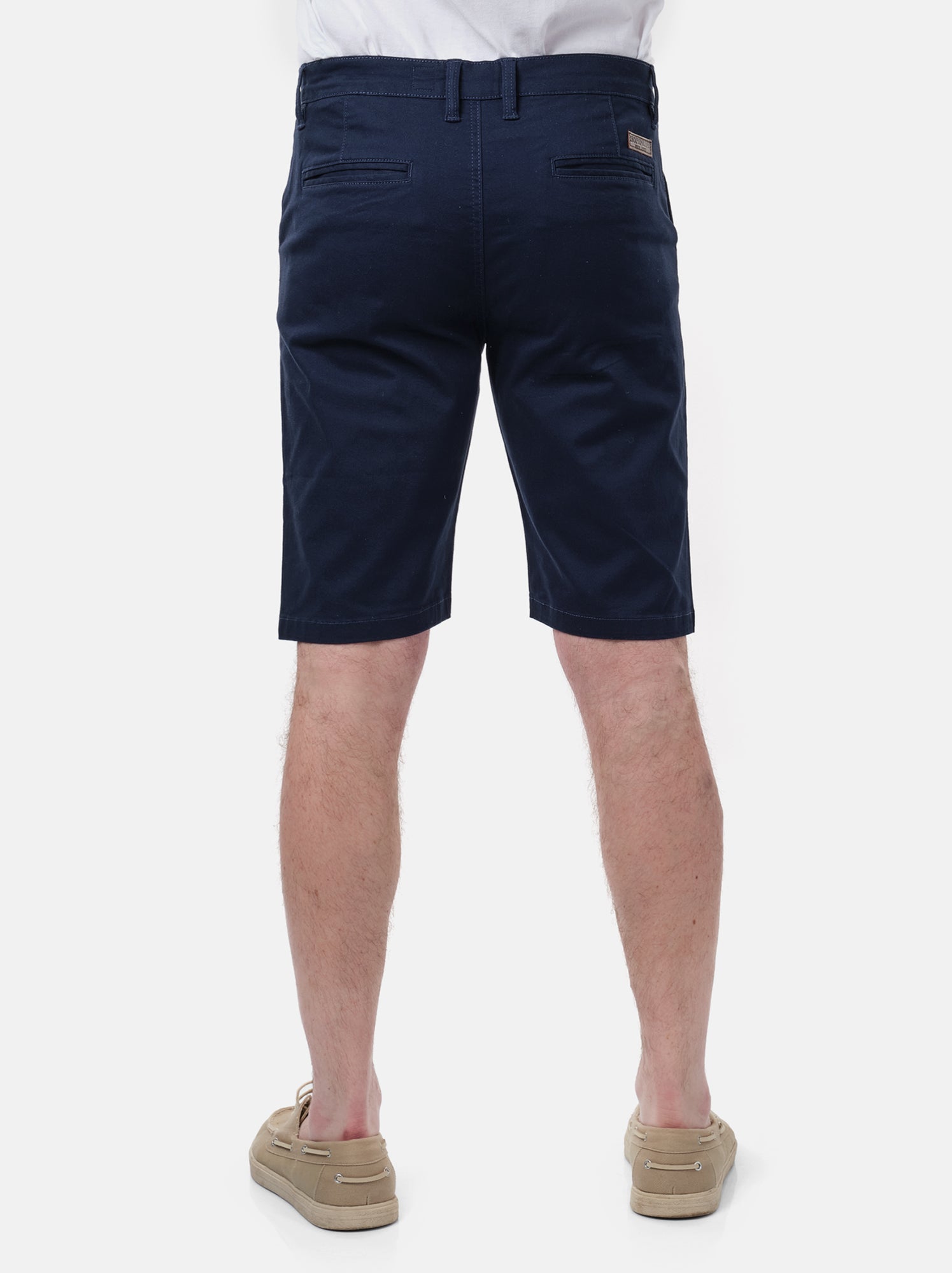 Bermuda poches fendues - Bleu marine