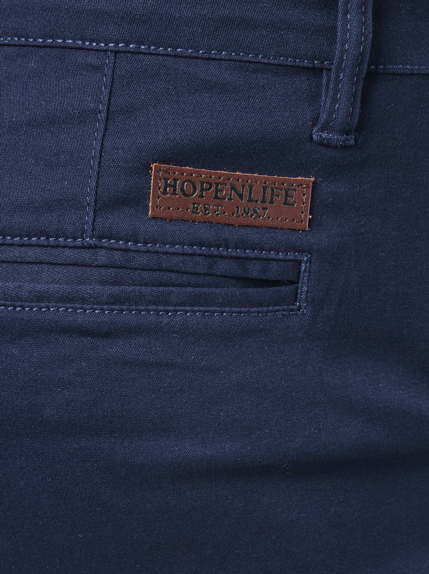 Bermuda poches fendues - Bleu marine
