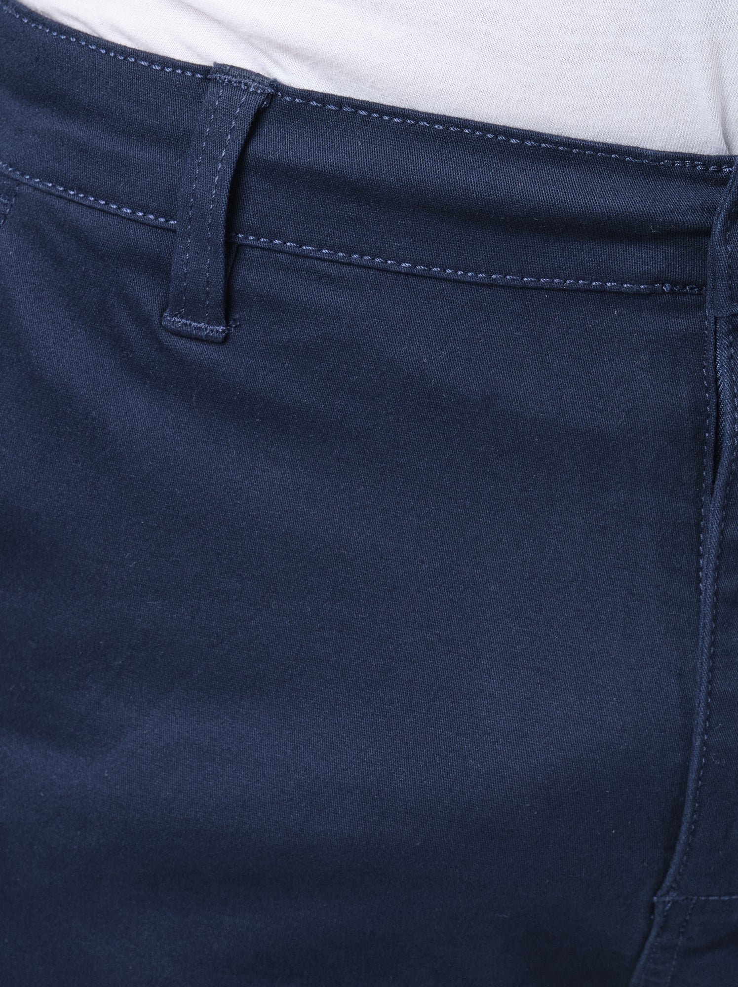 Bermuda poches fendues - Bleu marine