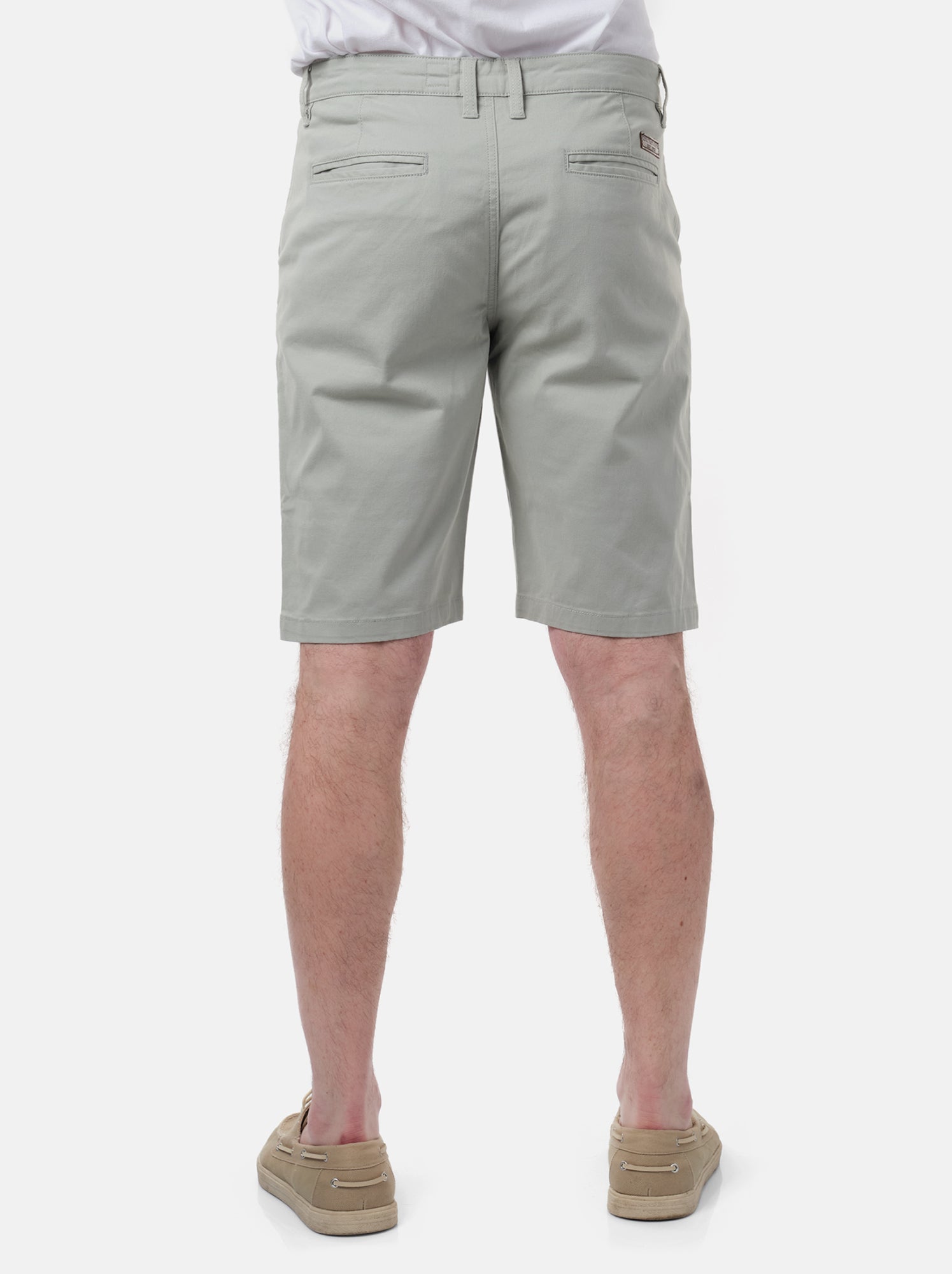 Bermuda poches fendues - Gris perle
