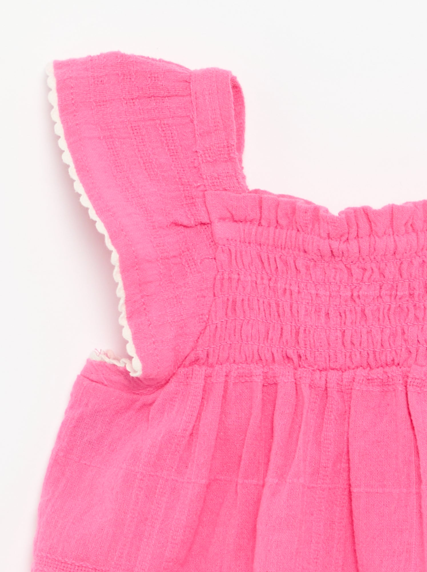 Blouse à bretelles en dobby - Rose