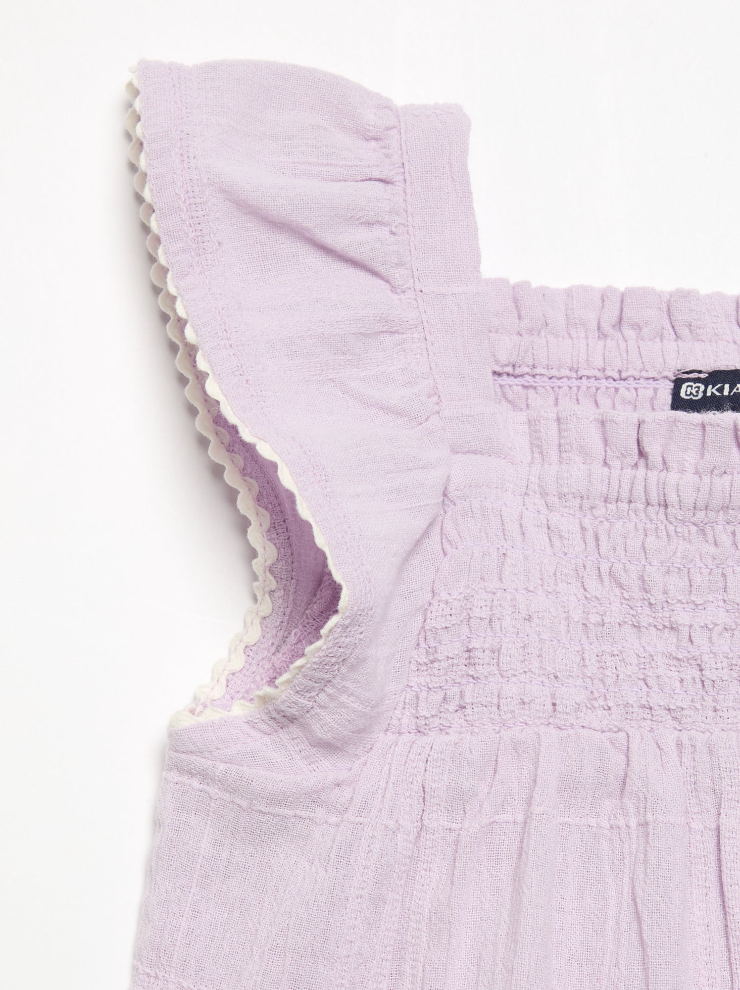 Blouse à bretelles en dobby - Violet