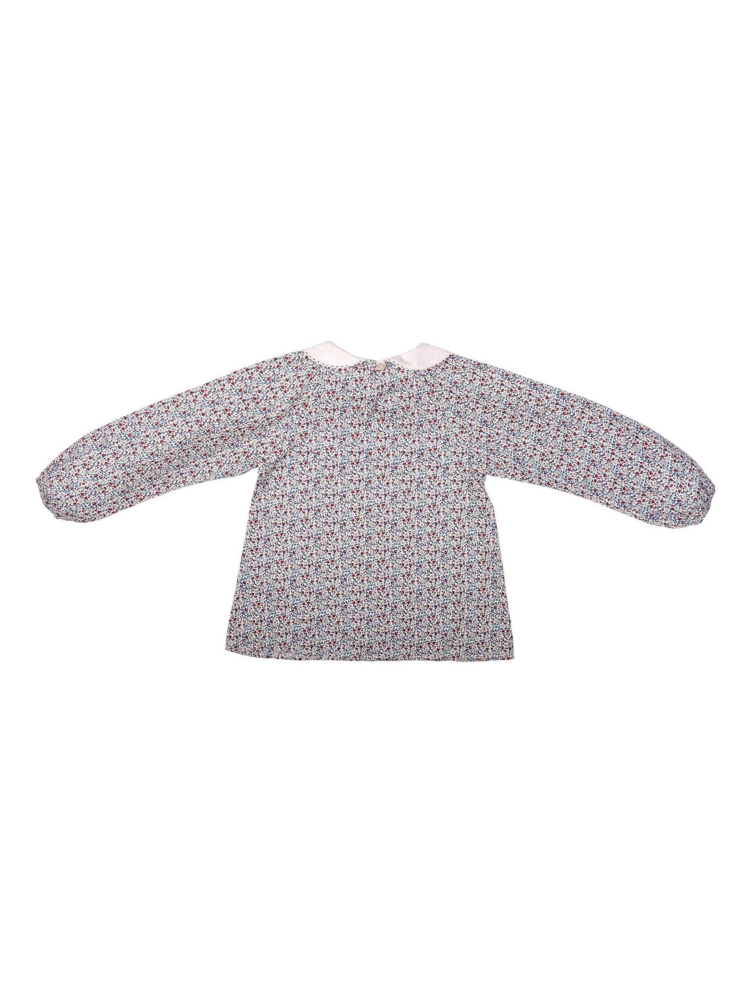 Blouse Col Claudine  Liberty  et   Col CLAUDINE - La Faute à Voltaire - Bleu