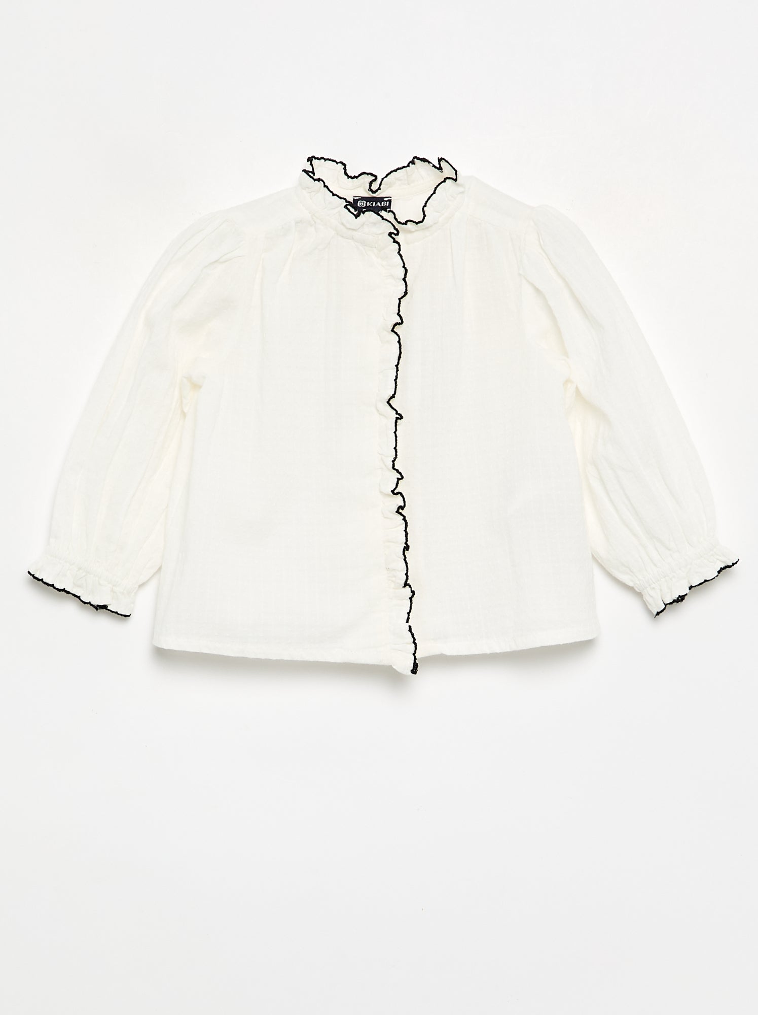 Blouse en dobby - Blanc