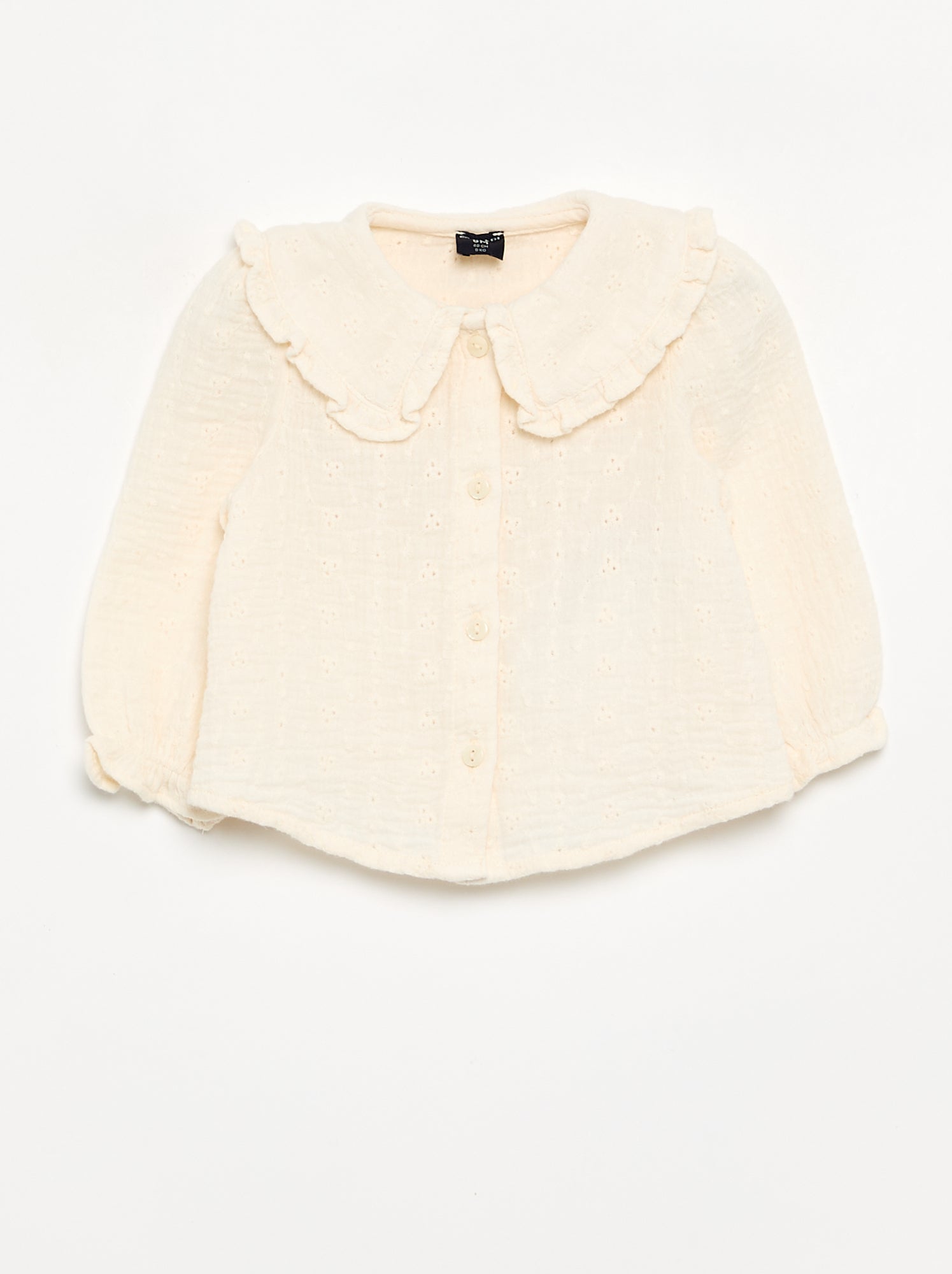 Blouse en gaze de coton - Beige