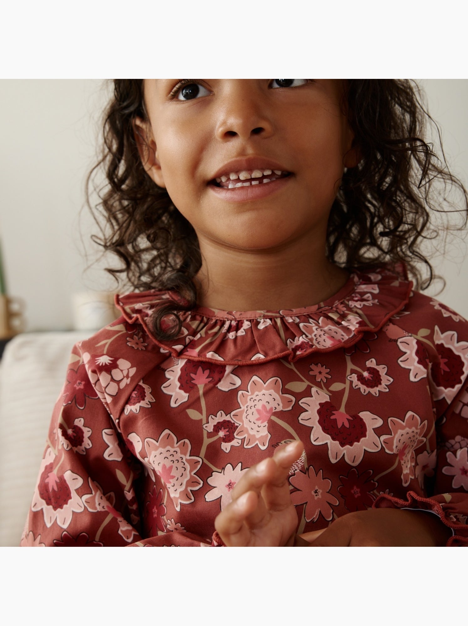 Blouse enfant en popeline harmony - Rose