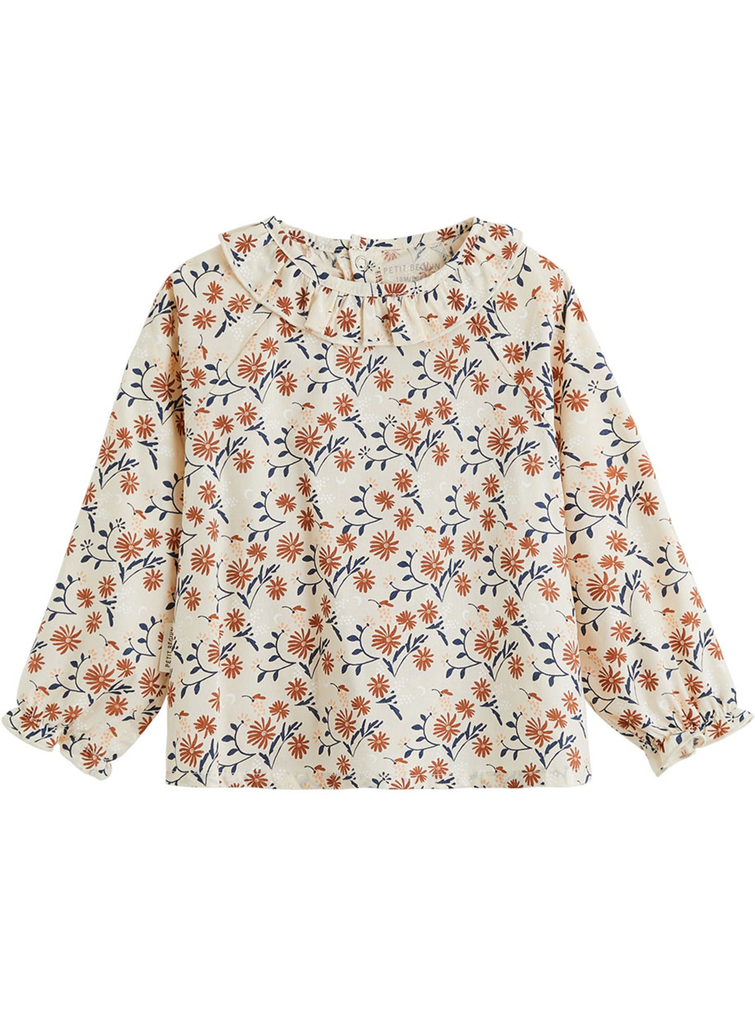 Blouse enfant en popeline ollie - Beige