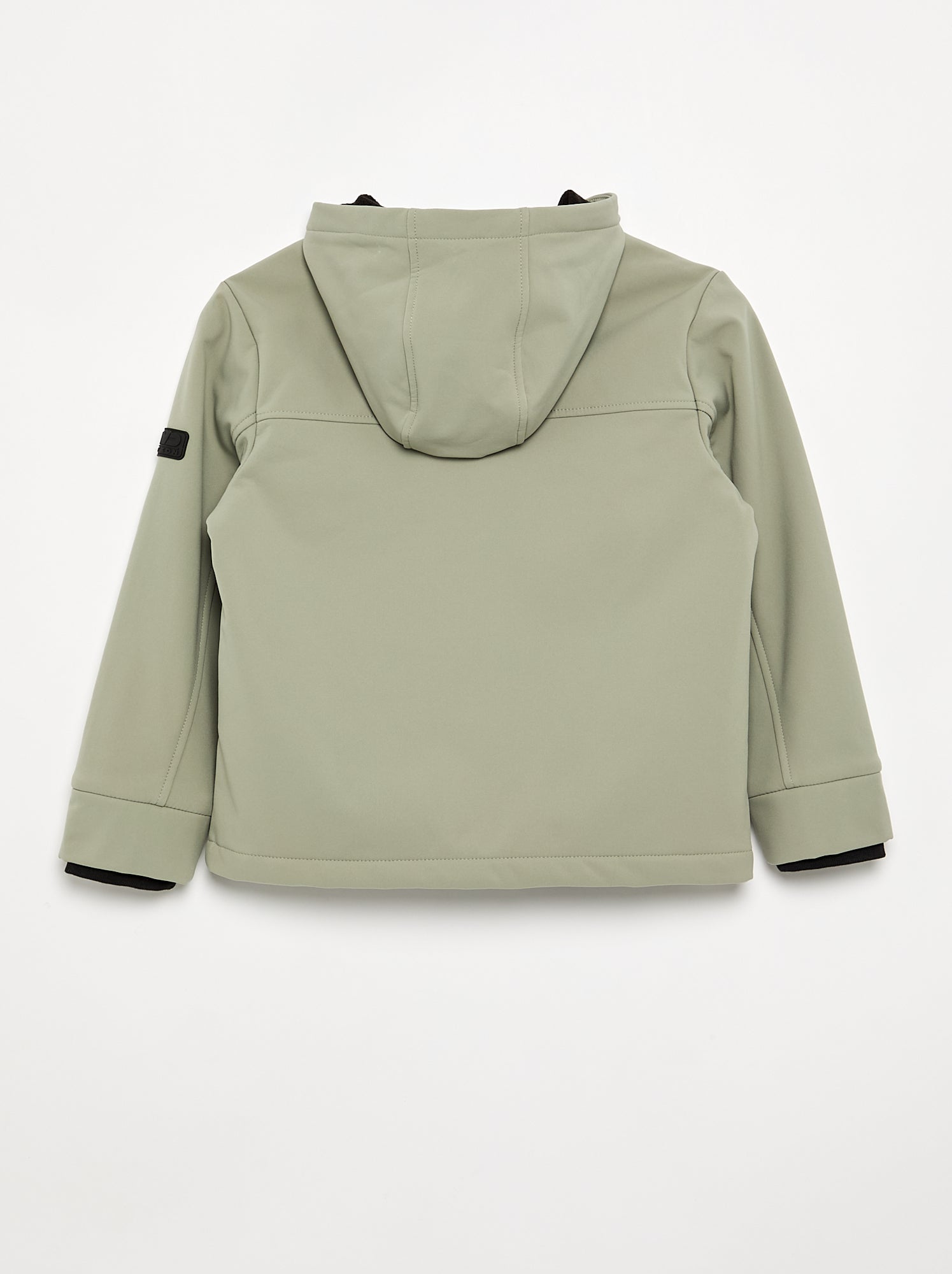 Blouson à capuche doublé en micro polaire - Vert