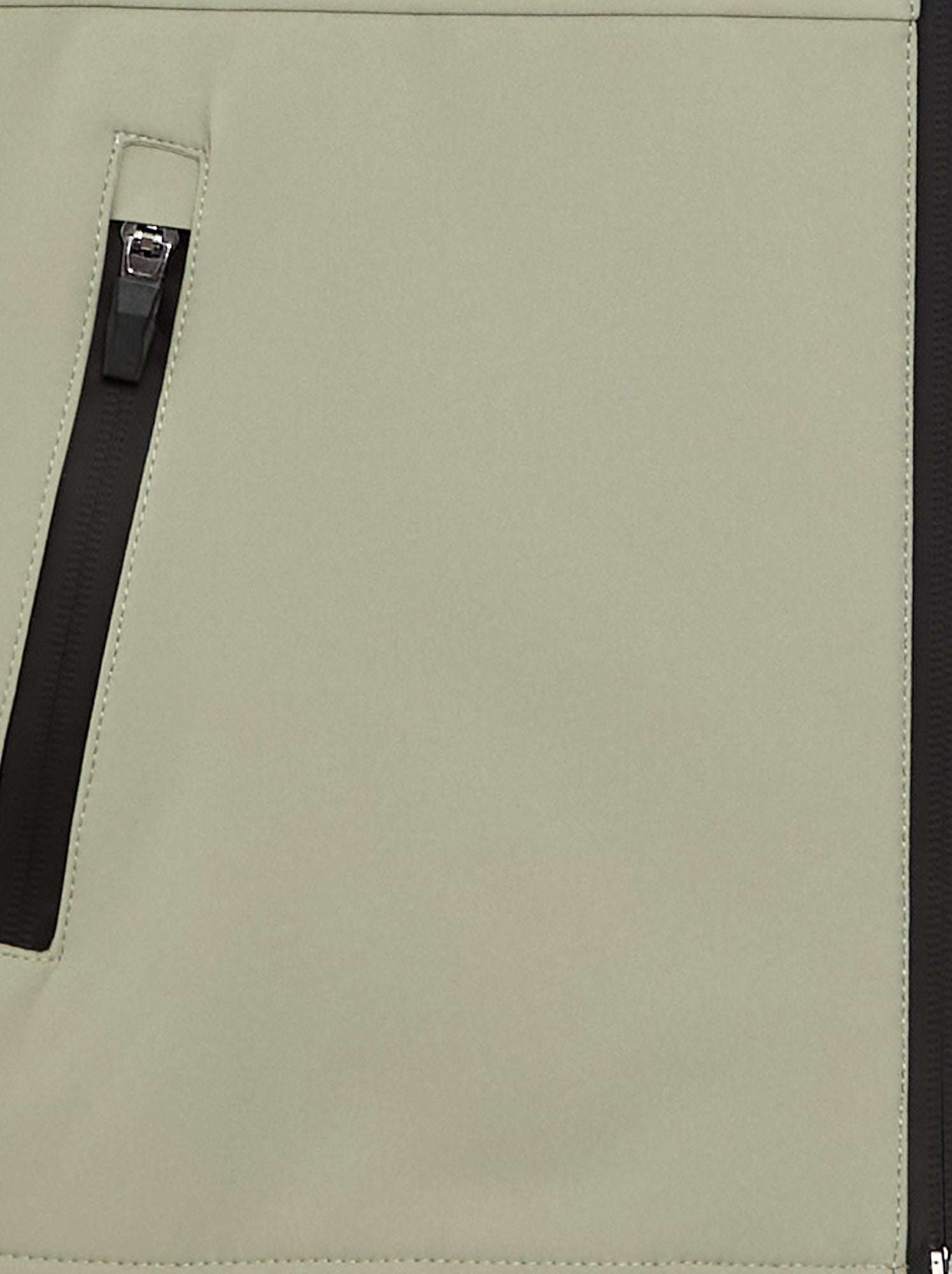 Blouson à capuche doublé en micro polaire - Vert