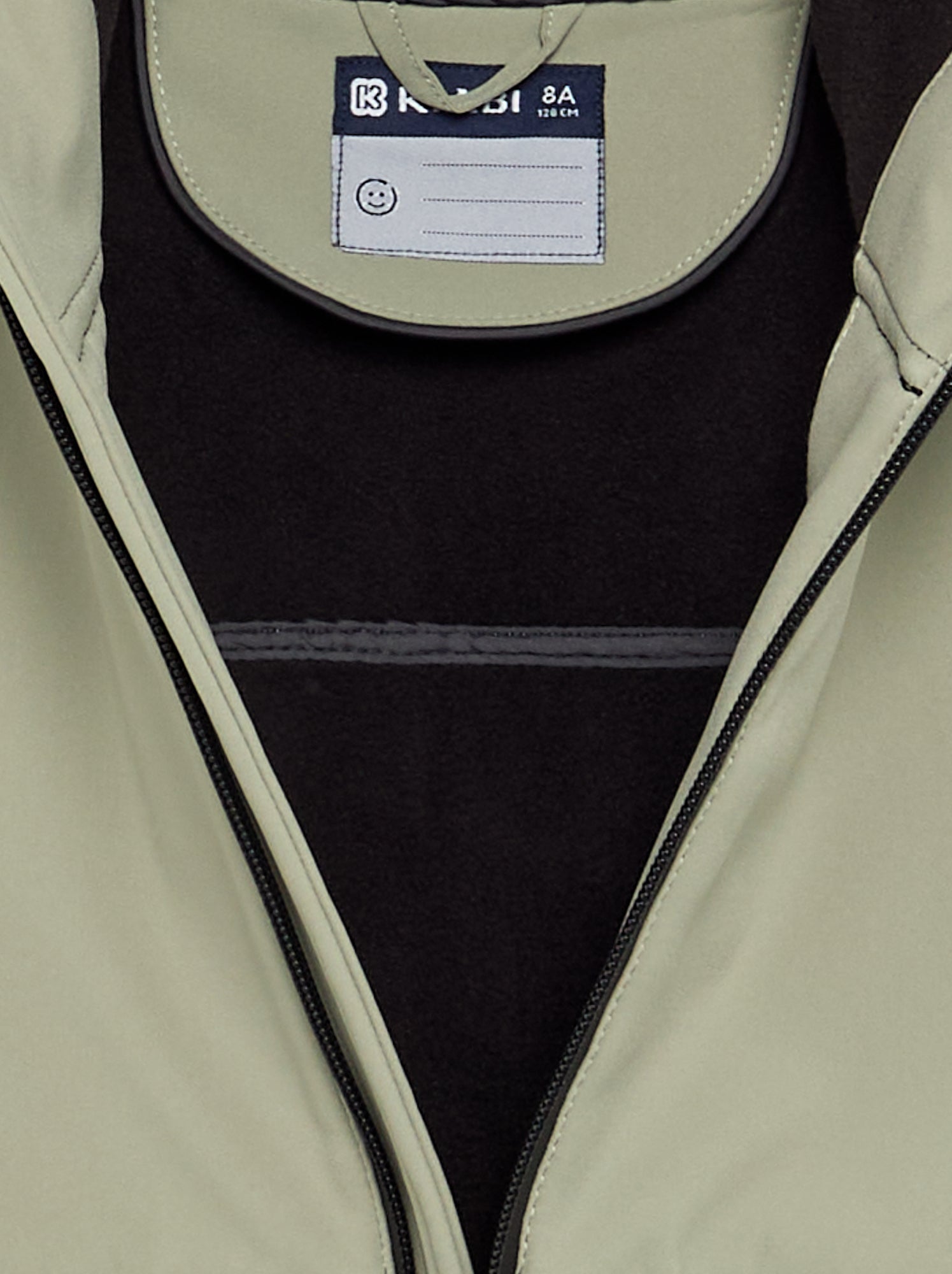 Blouson à capuche doublé en micro polaire - Vert