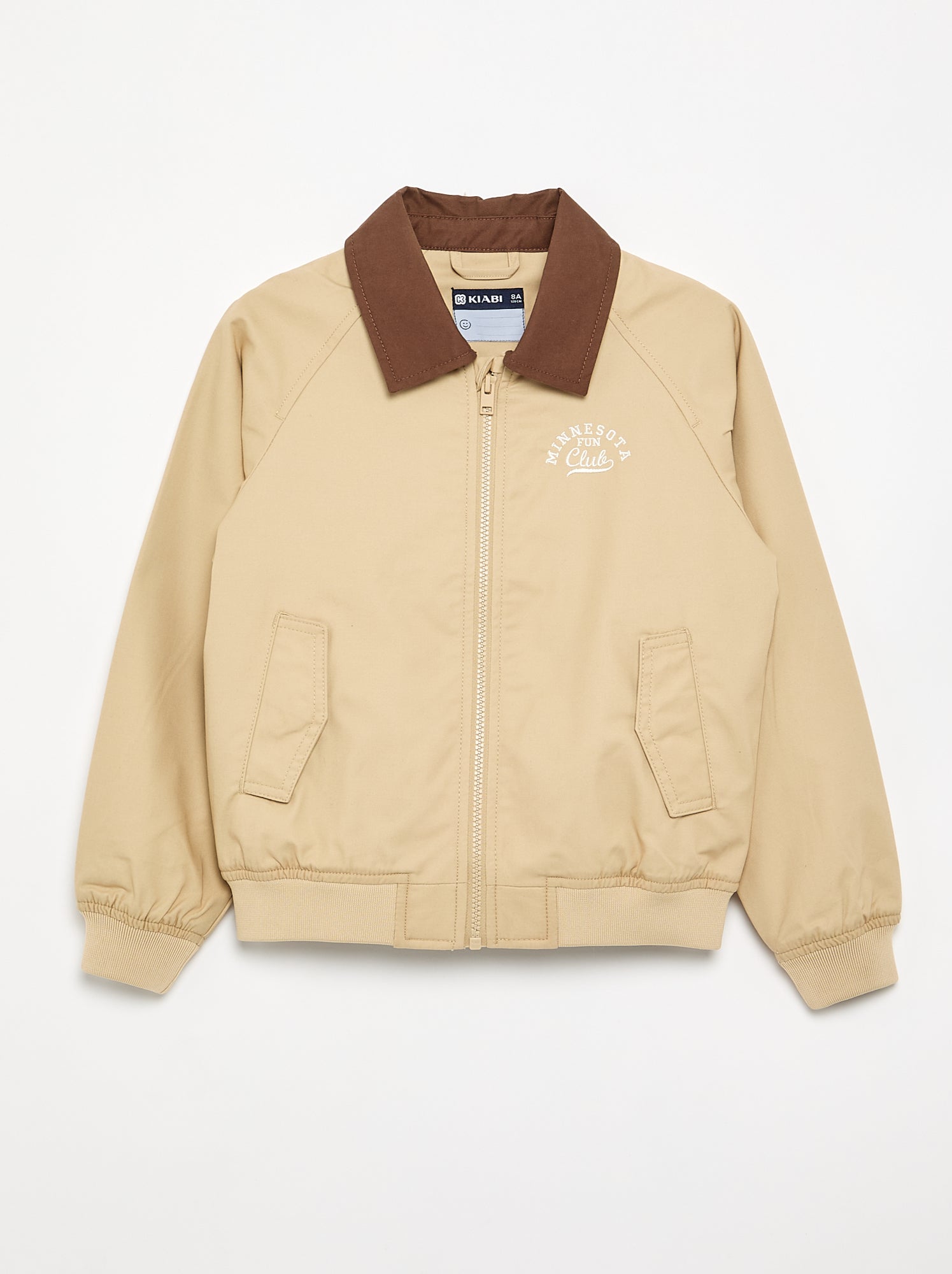 Blouson à ouverture zippée - Beige