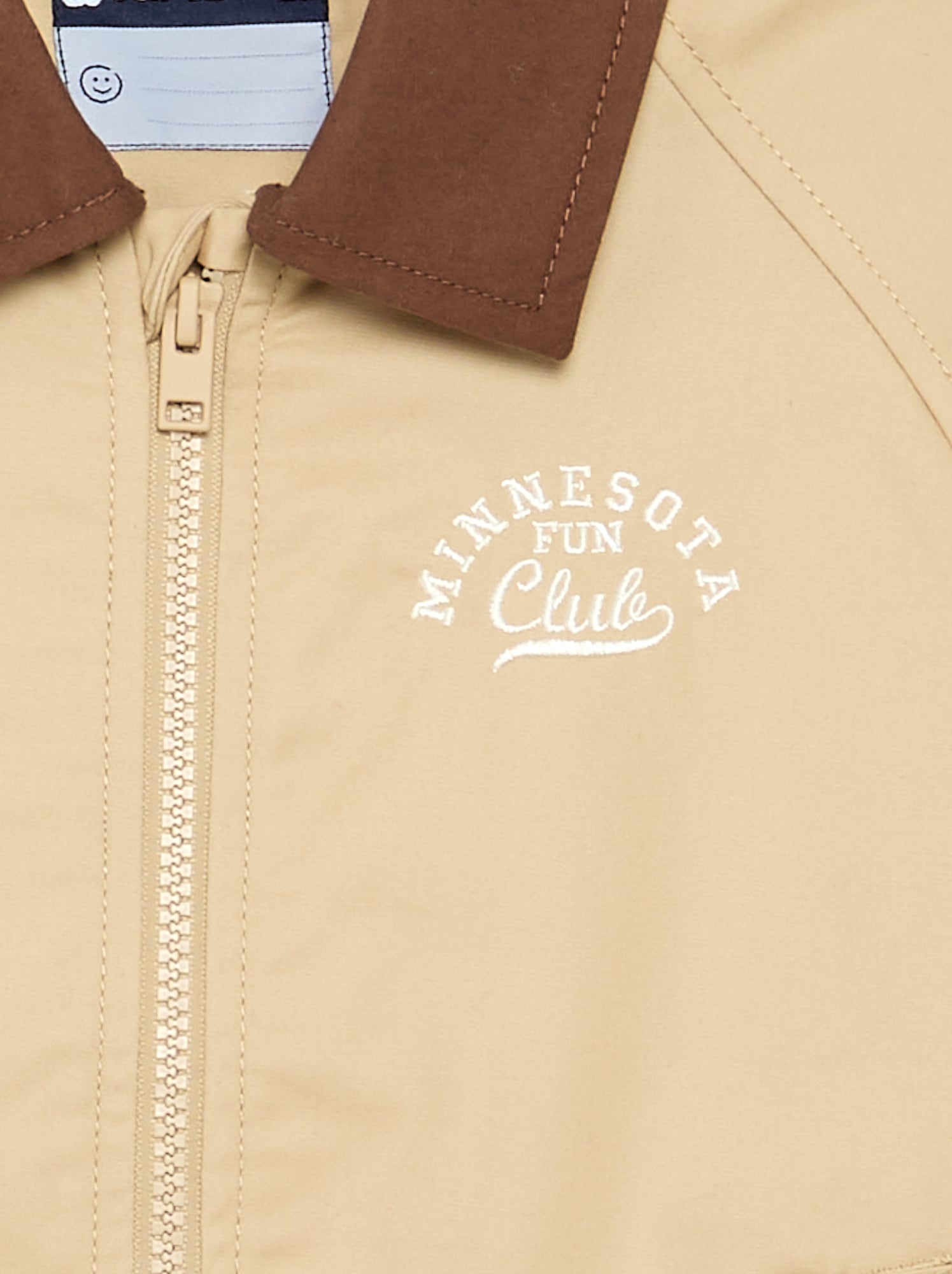 Blouson à ouverture zippée - Beige