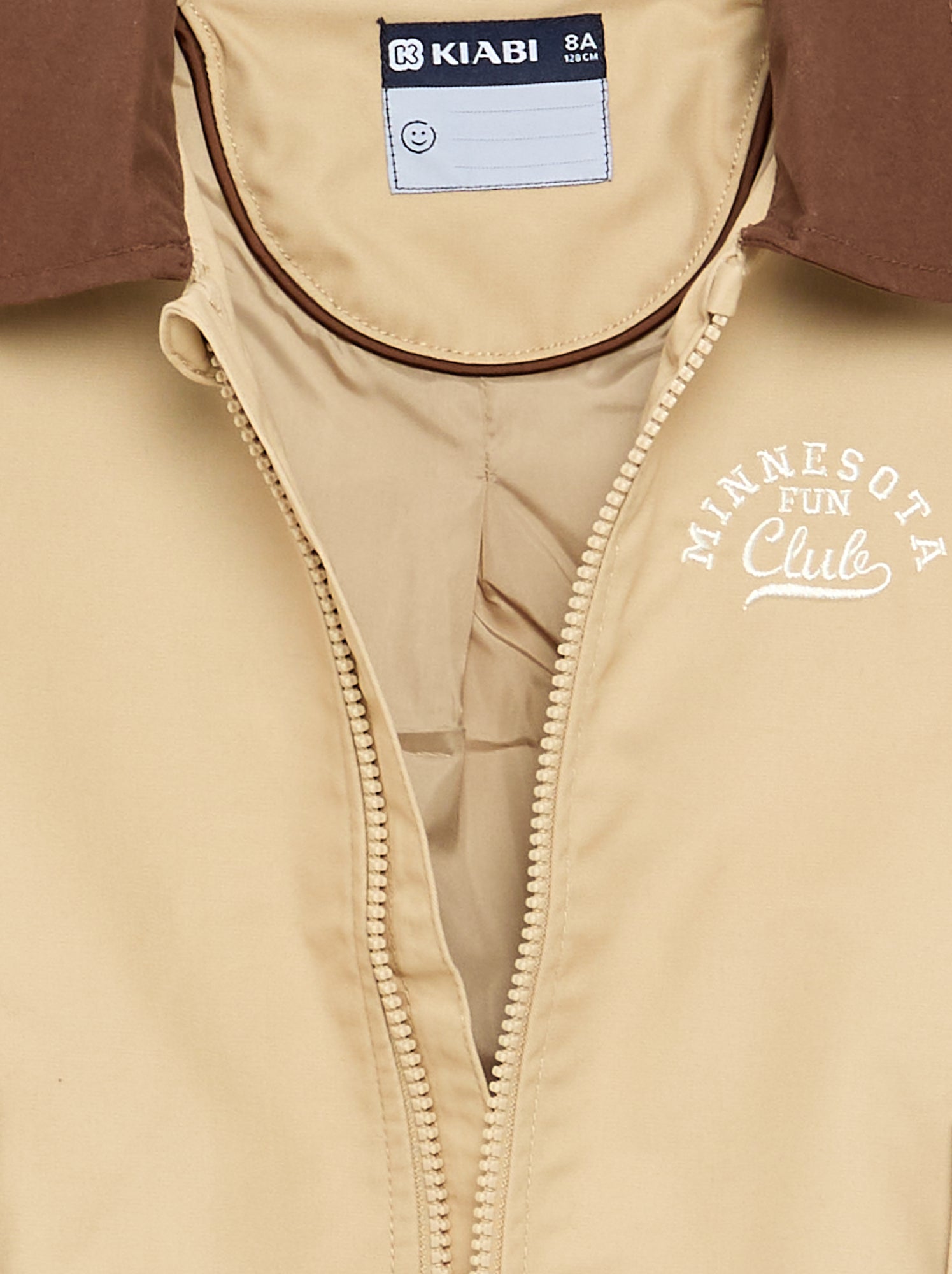 Blouson à ouverture zippée - Beige