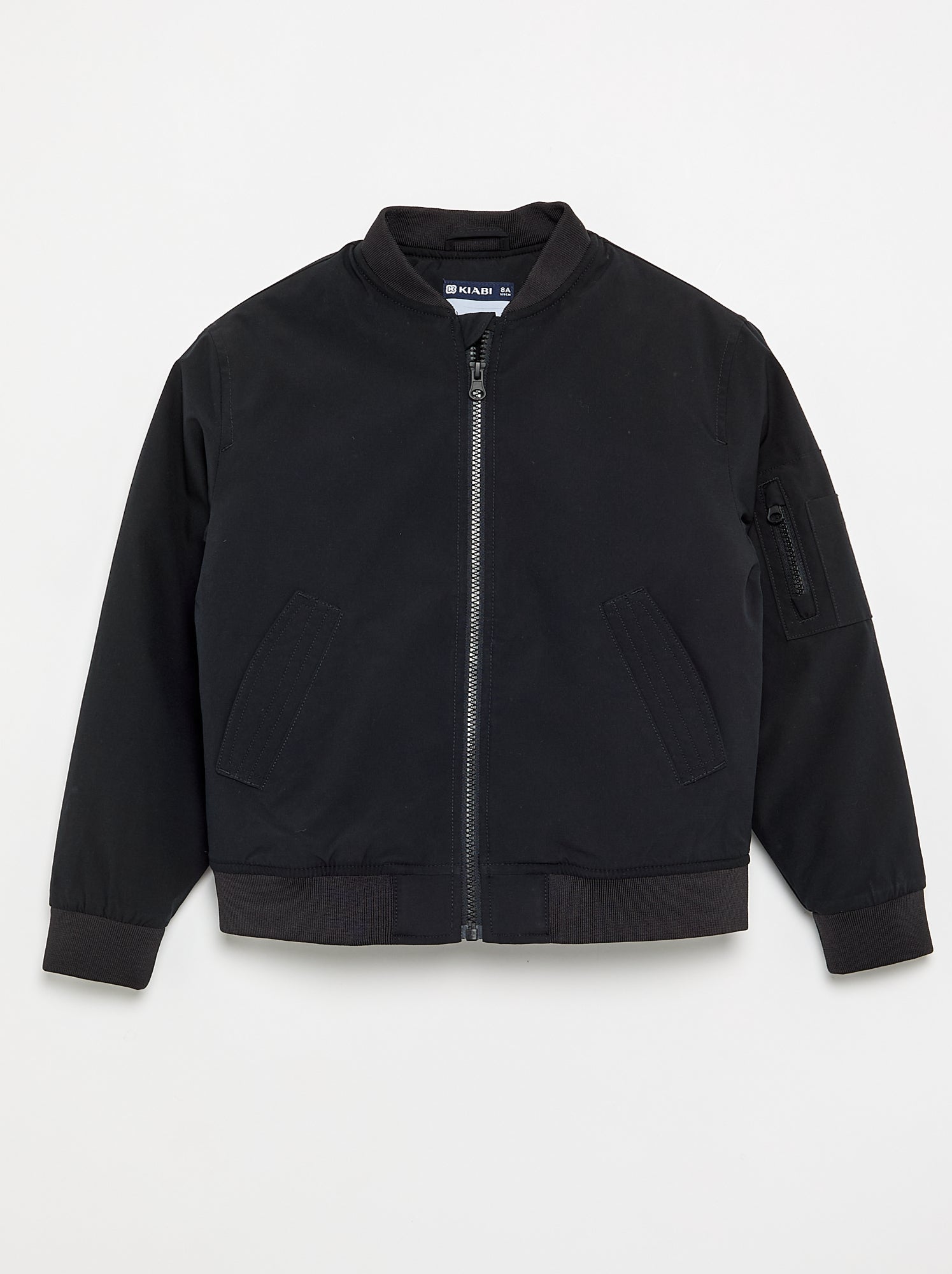 Blouson aviateur uni - Noir