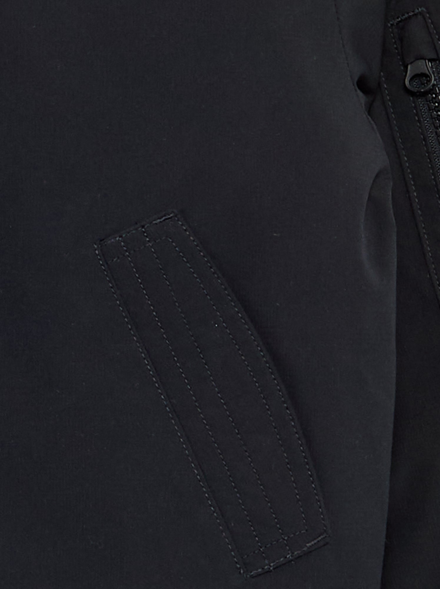 Blouson aviateur uni - Noir