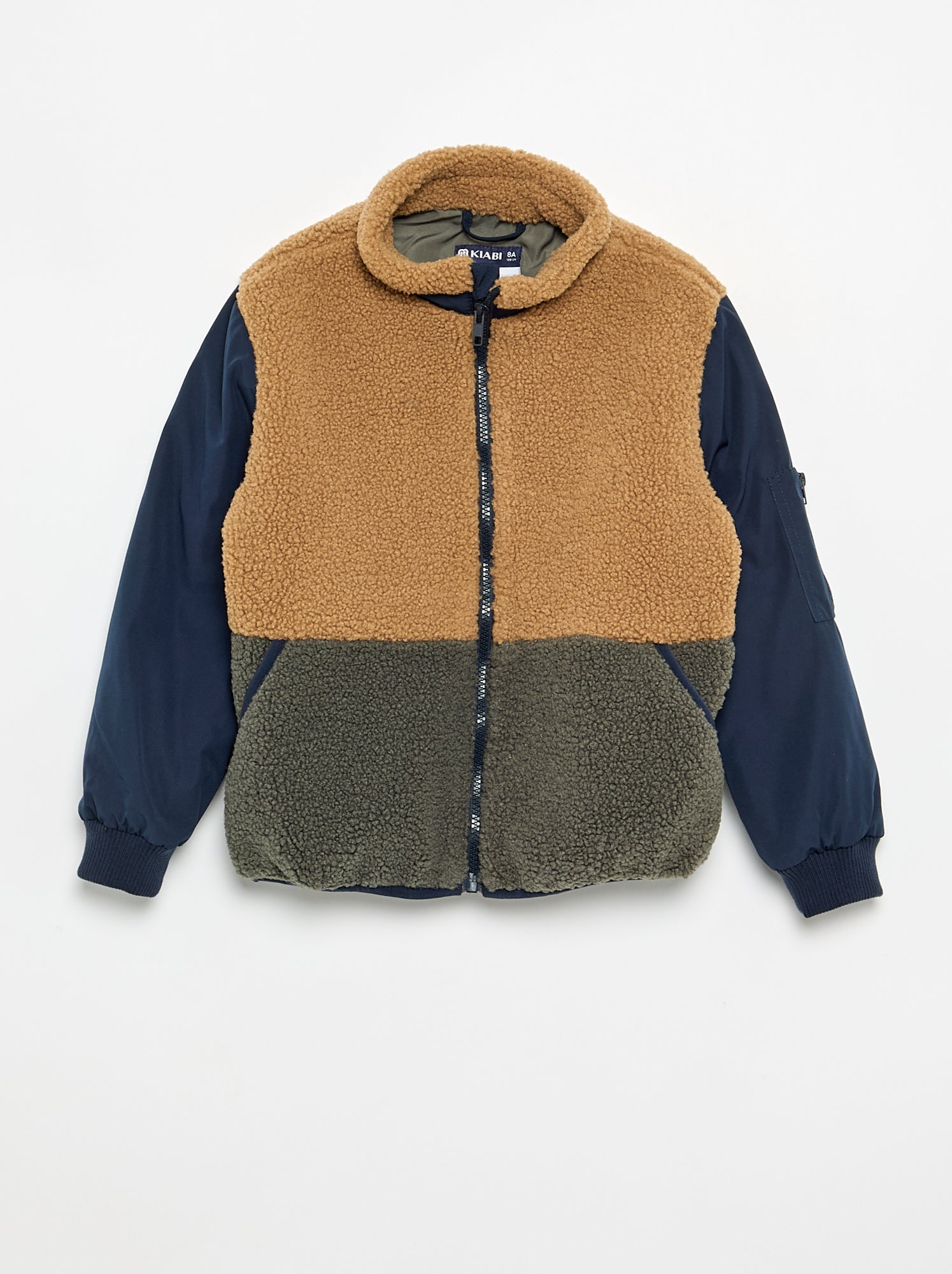 Blouson bi-matière - Vert