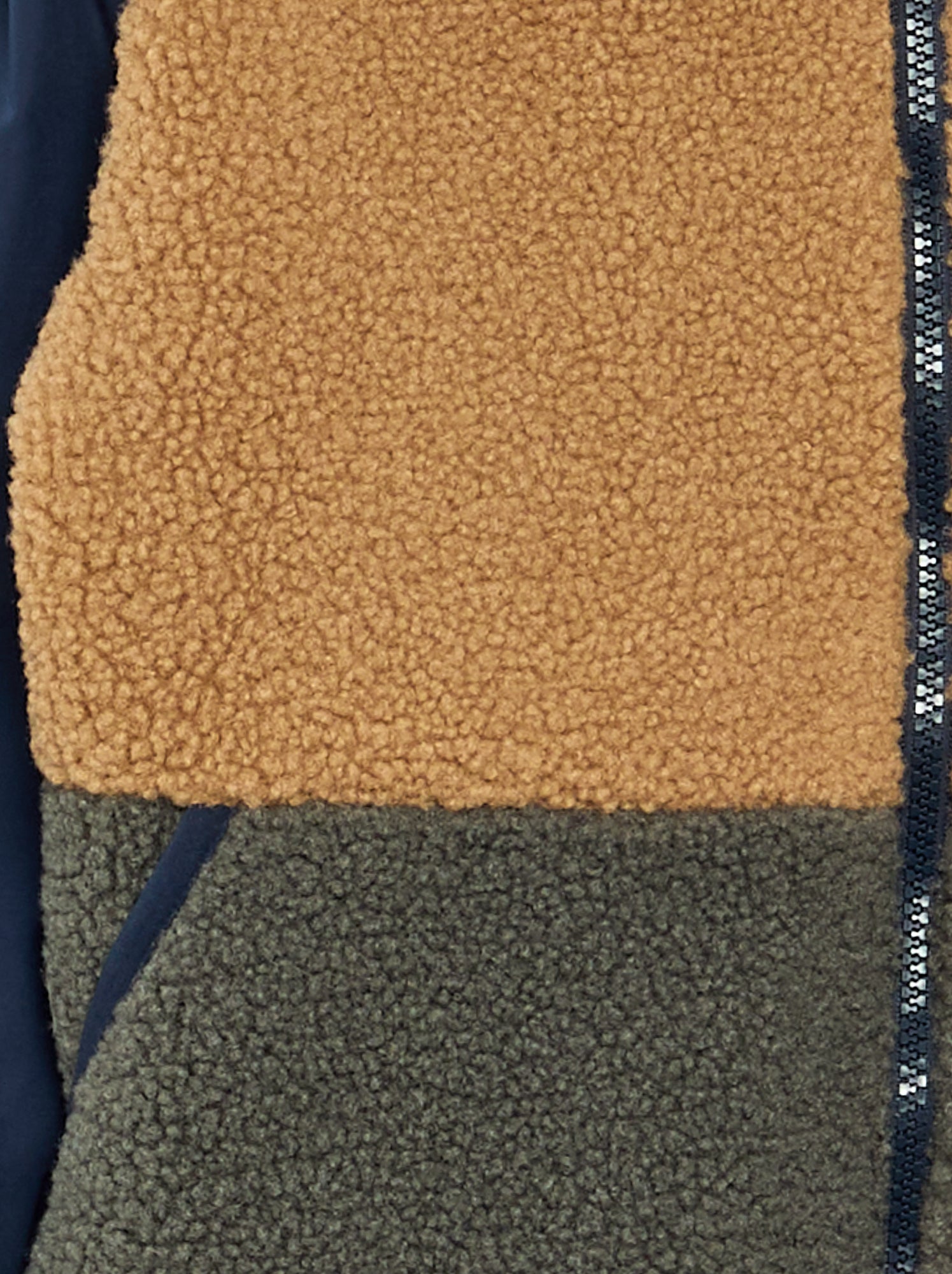 Blouson bi-matière - Vert