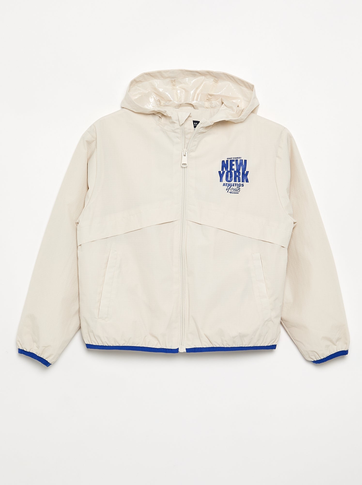 Blouson coupe-vent à capuche - Gris