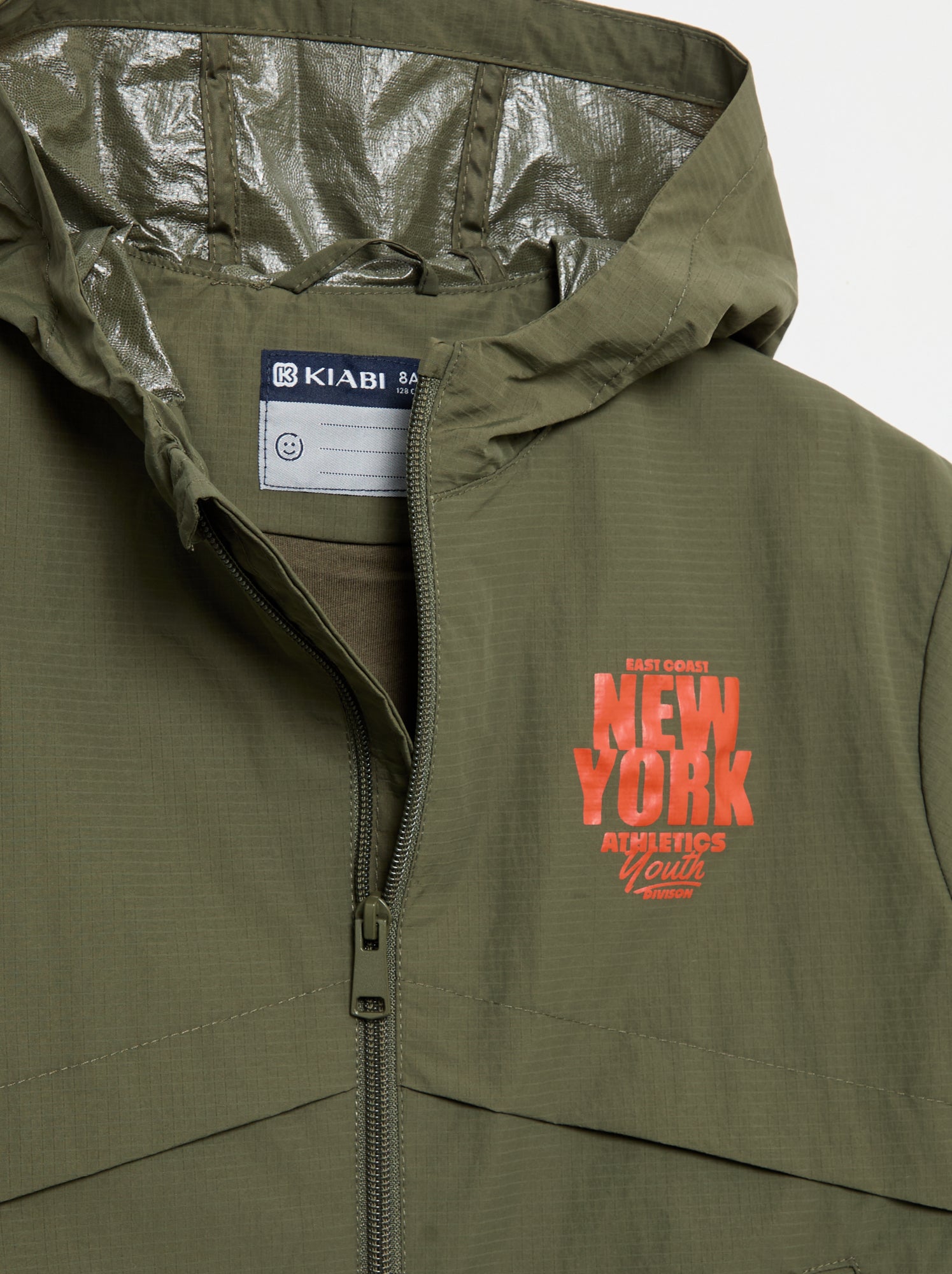 Blouson coupe-vent à capuche - Kaki