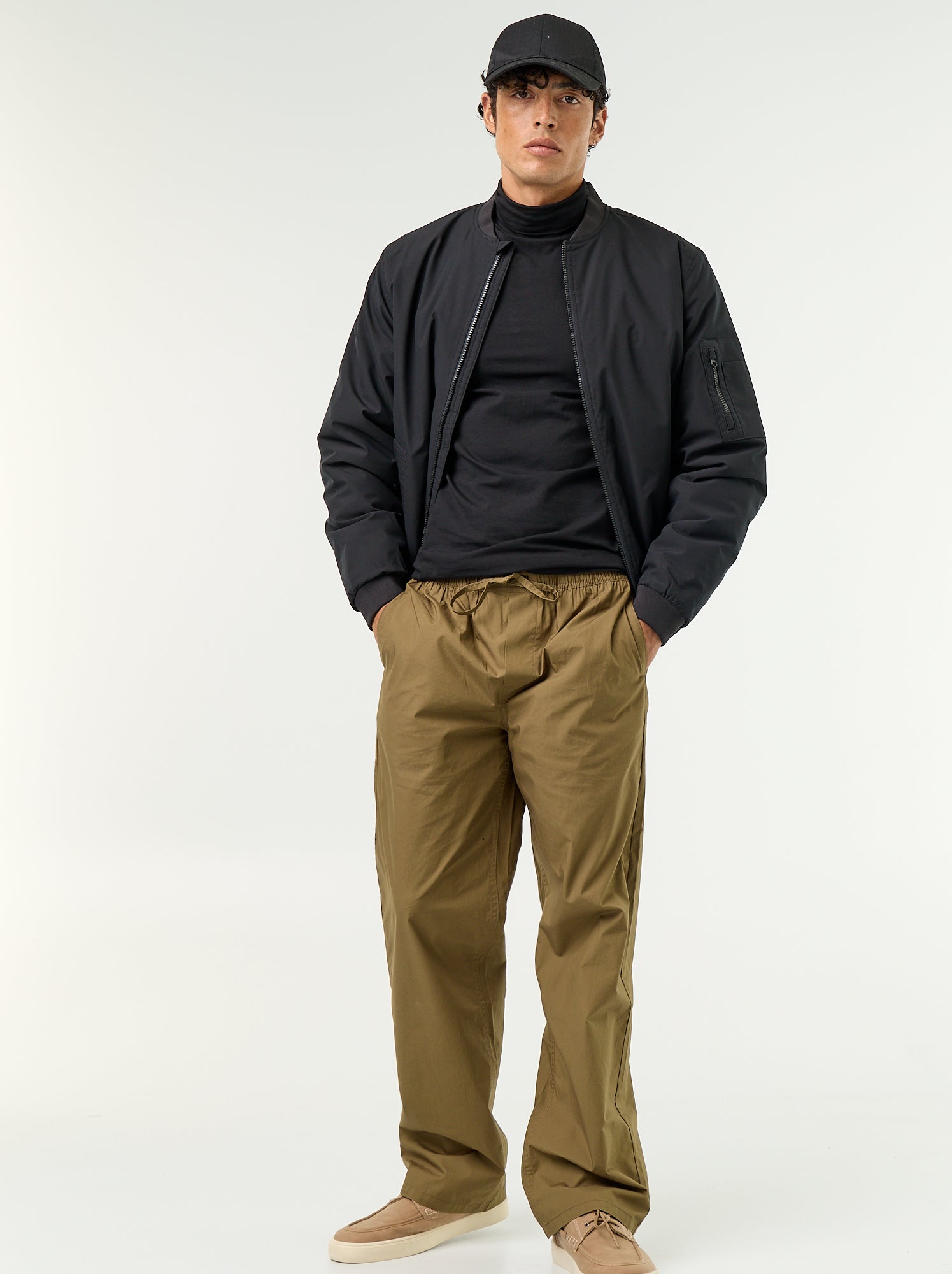 Blouson court style aviateur - Noir